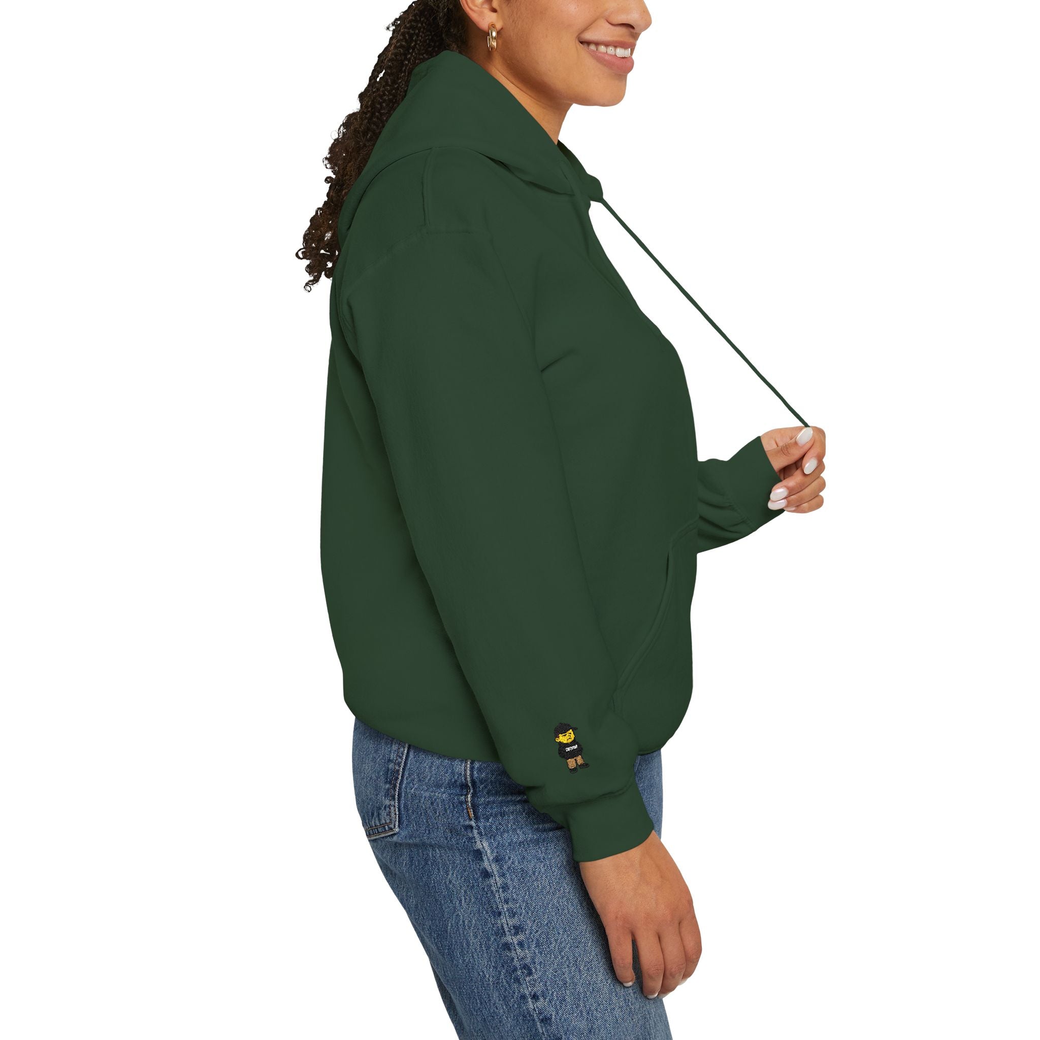 Cure the boredom embroided hoodie-Boredom