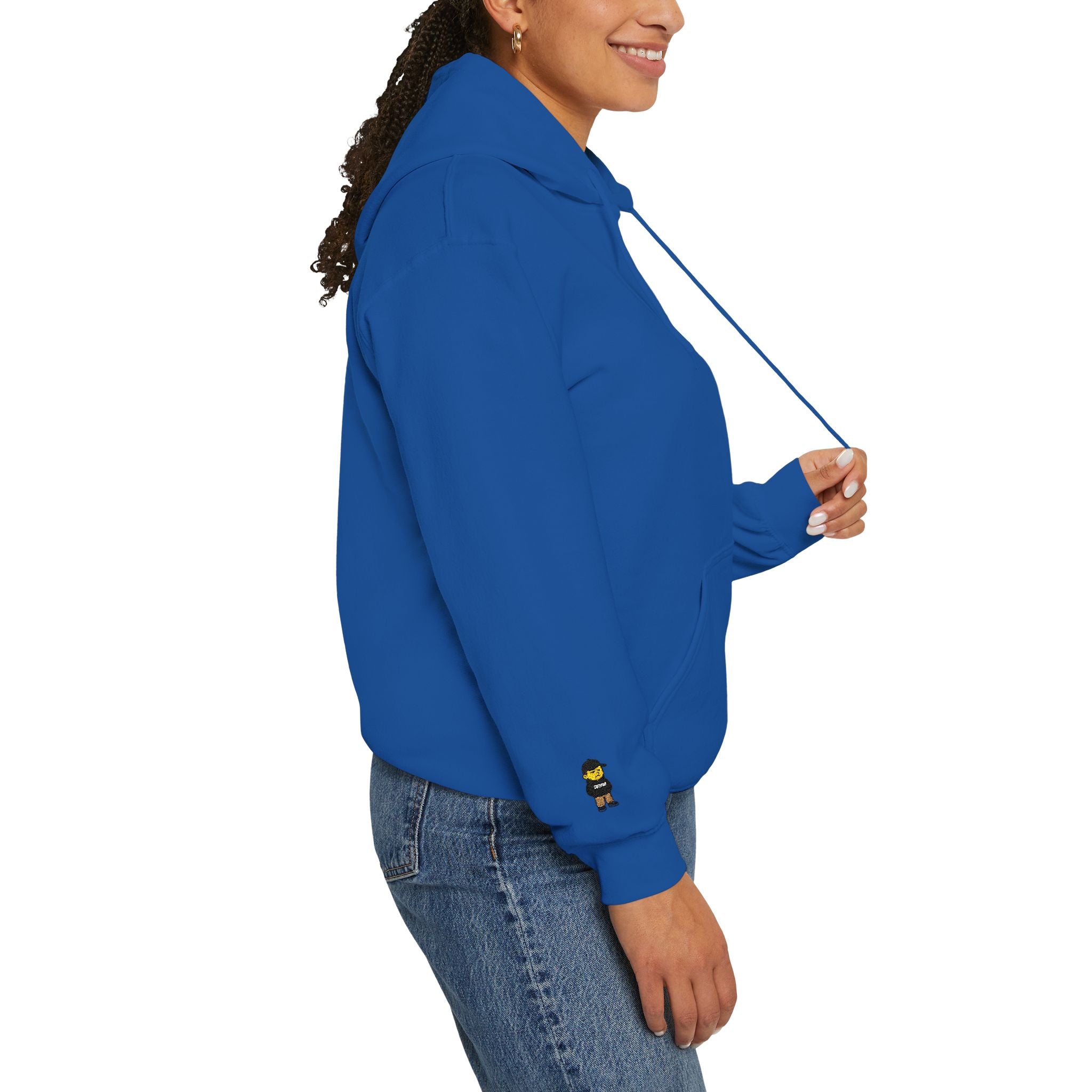 Cure the boredom embroided hoodie-Boredom
