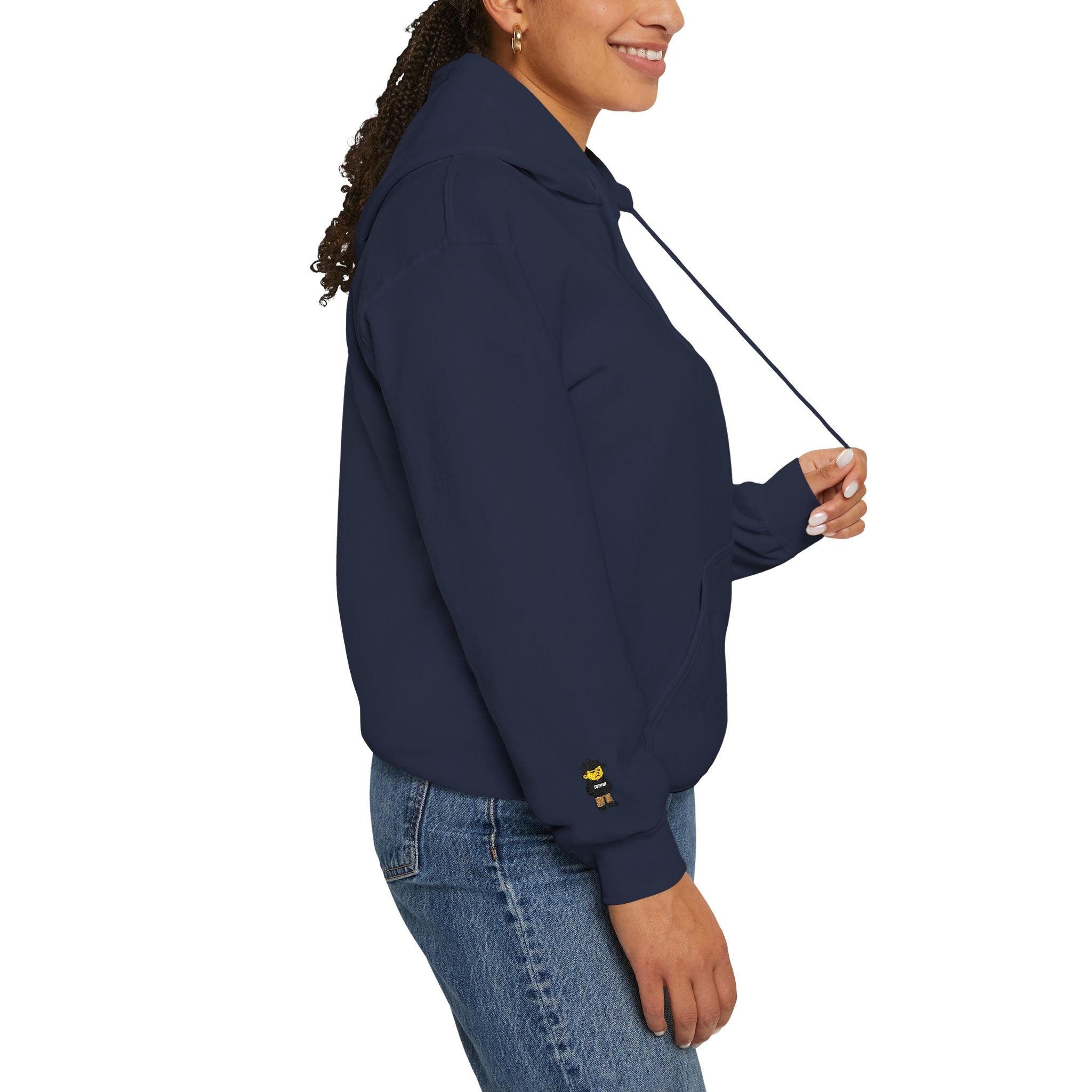 Cure the boredom embroided hoodie-Boredom