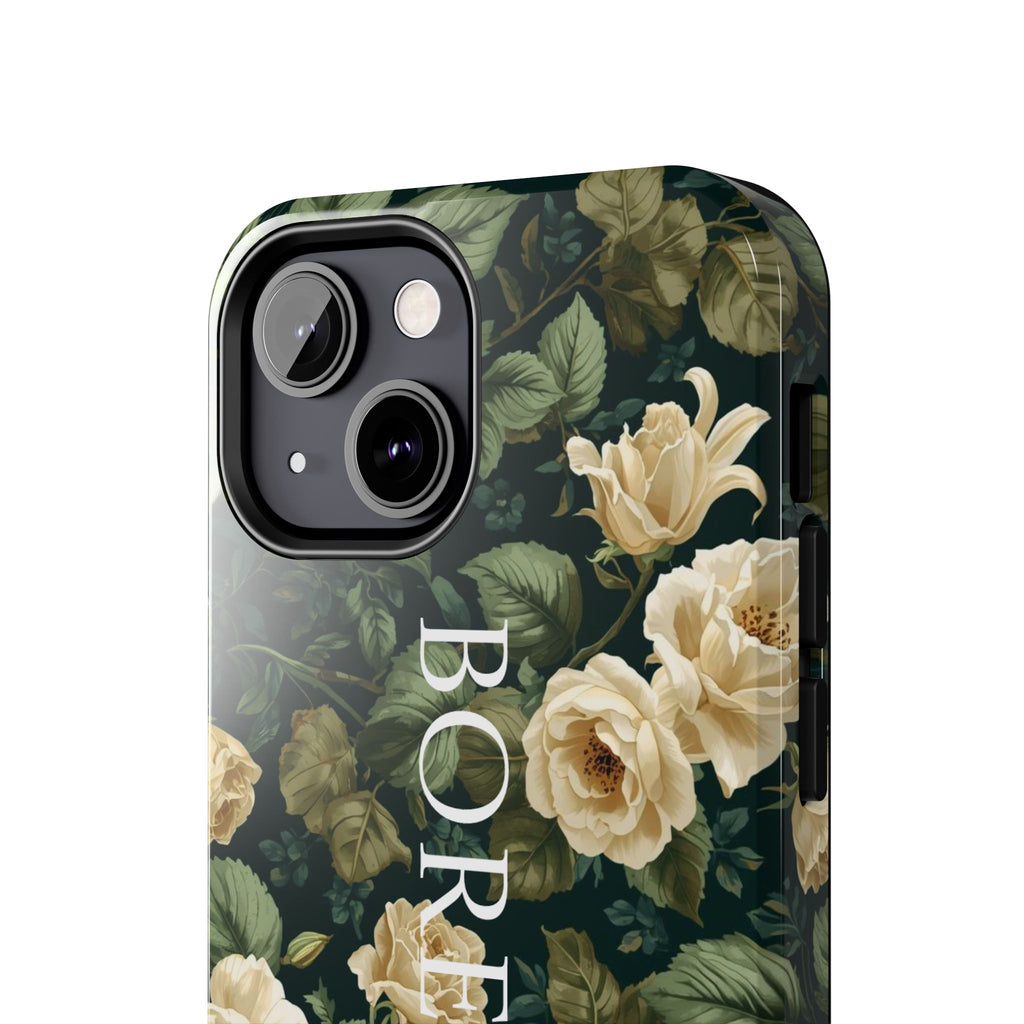 Floral Boredom Tough Phone Case, Durable Phone Cover, Gift for Her, Trendy Tech Accessories, Unique Flower Design, Stylish Phone Protection