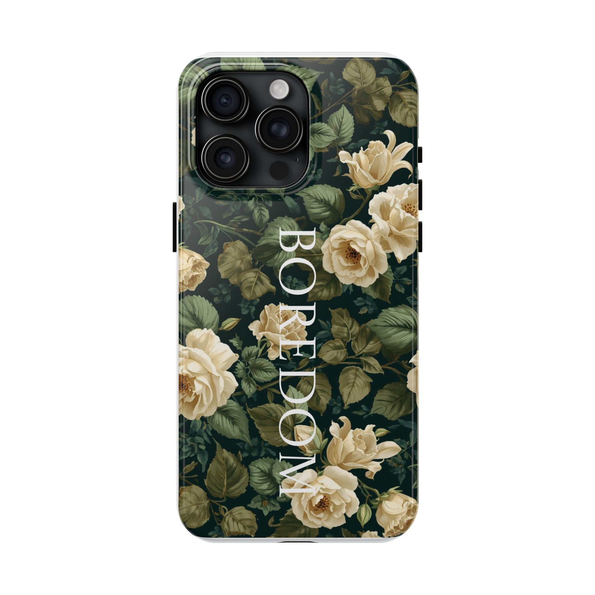 Floral Boredom Tough Phone Case, Durable Phone Cover, Gift for Her, Trendy Tech Accessories, Unique Flower Design, Stylish Phone Protection
