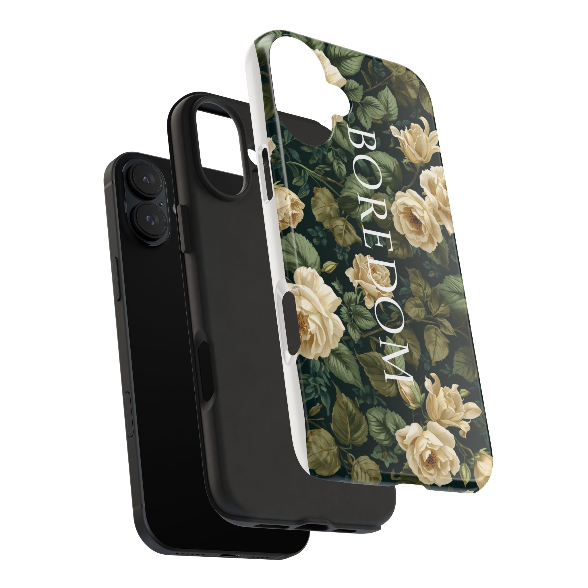 Floral Boredom Tough Phone Case, Durable Phone Cover, Gift for Her, Trendy Tech Accessories, Unique Flower Design, Stylish Phone Protection