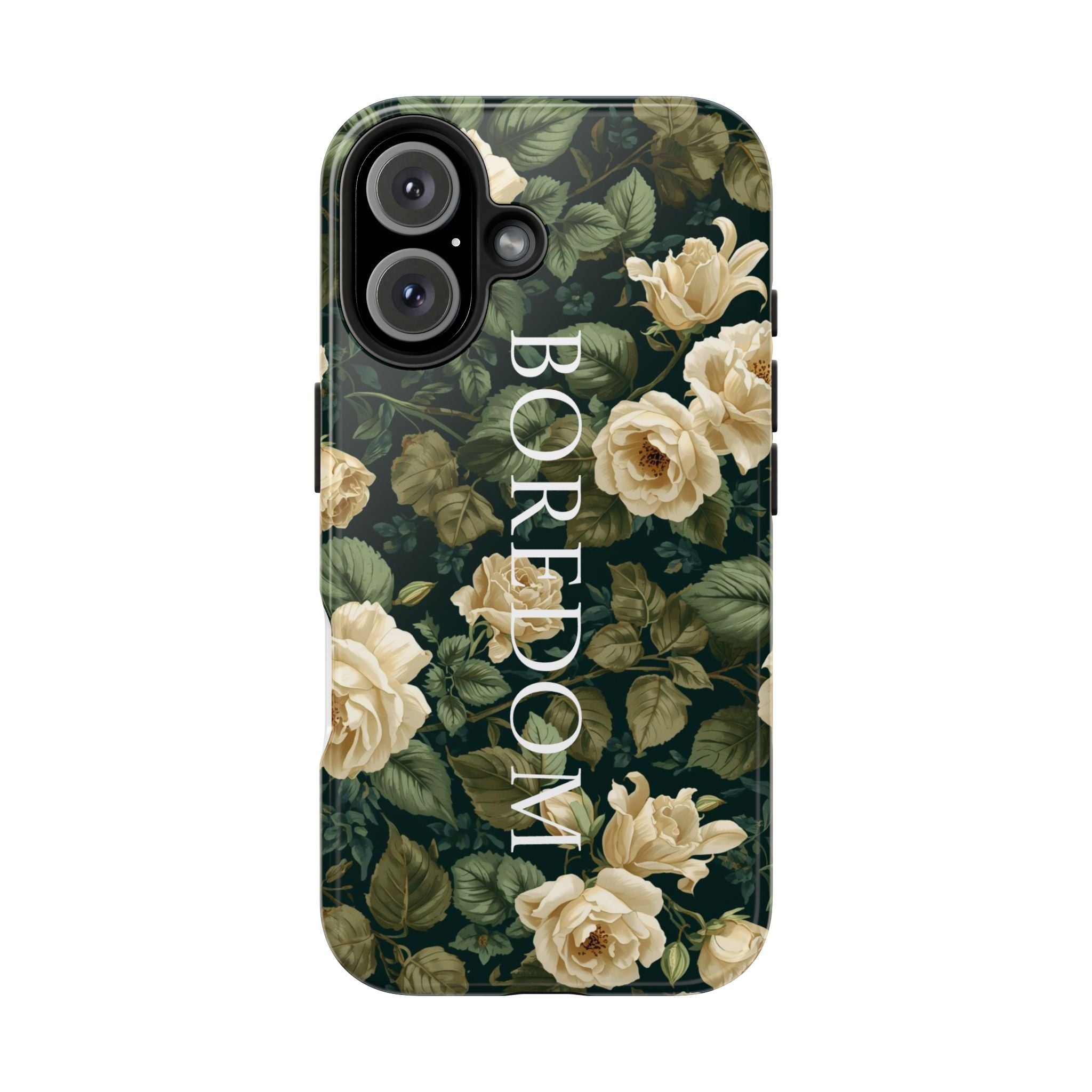 Floral Boredom Tough Phone Case, Durable Phone Cover, Gift for Her, Trendy Tech Accessories, Unique Flower Design, Stylish Phone Protection