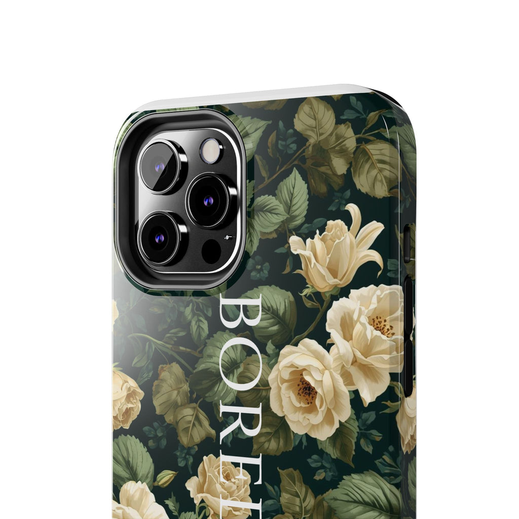 Floral Boredom Tough Phone Case, Durable Phone Cover, Gift for Her, Trendy Tech Accessories, Unique Flower Design, Stylish Phone Protection