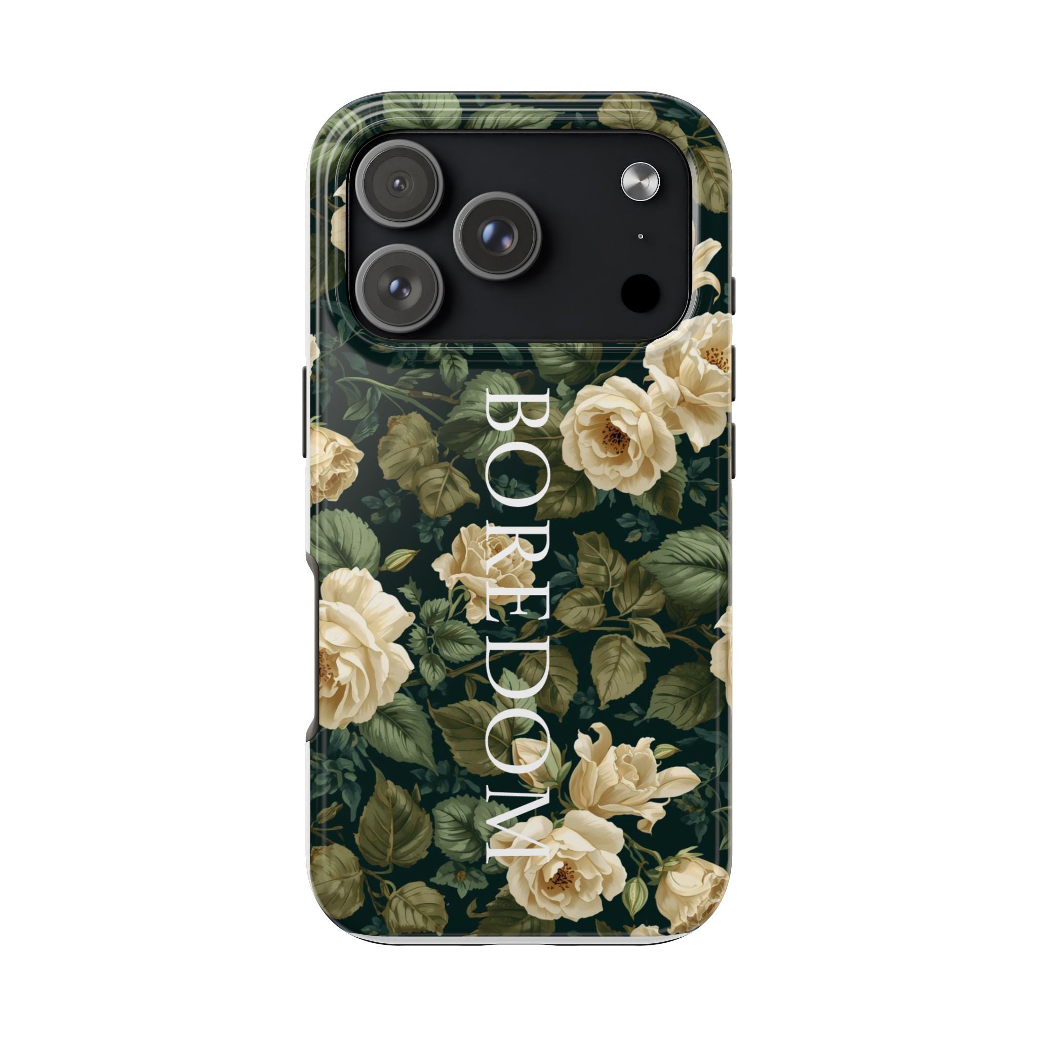 Floral Boredom Tough Phone Case, Durable Phone Cover, Gift for Her, Trendy Tech Accessories, Unique Flower Design, Stylish Phone Protection