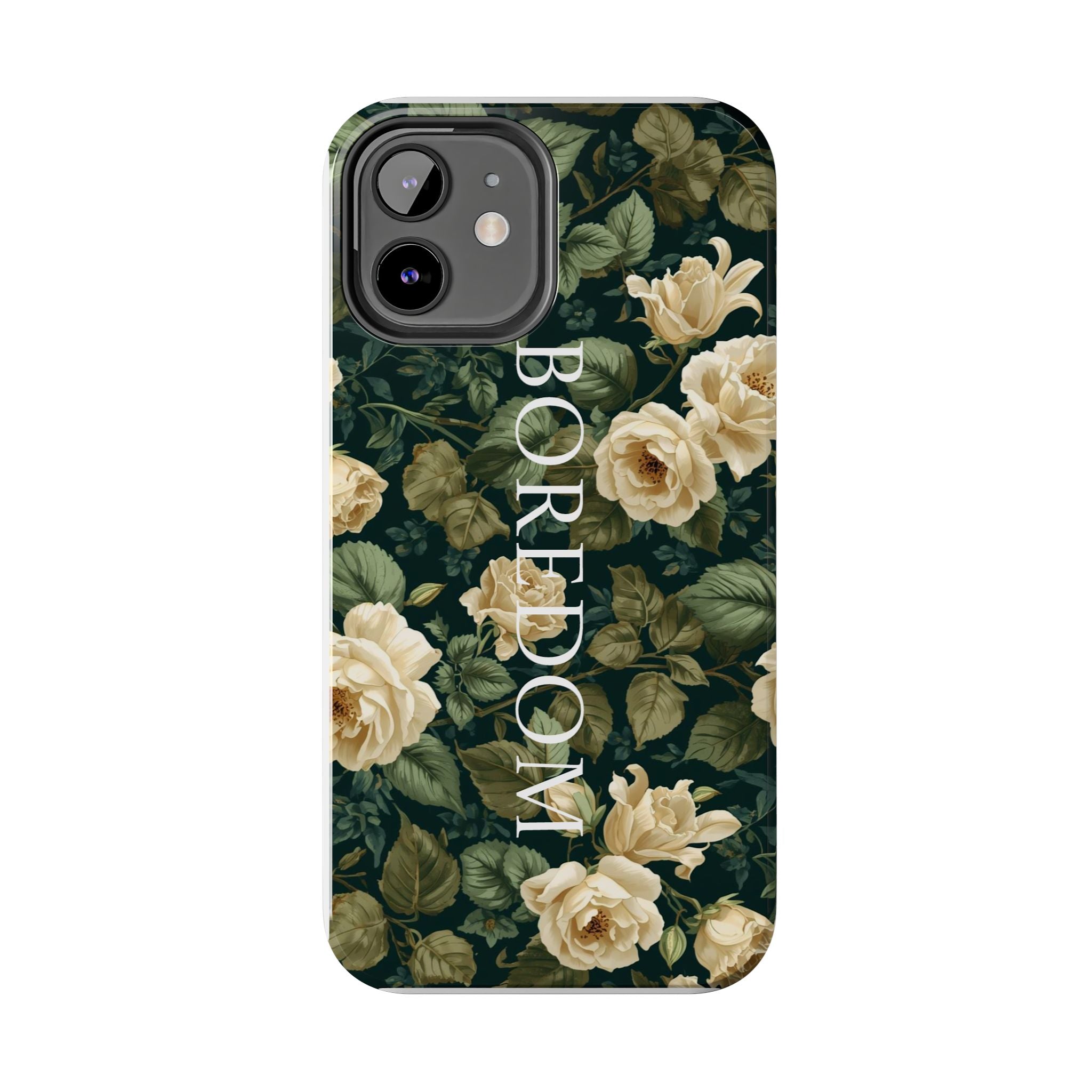 Floral Boredom Tough Phone Case, Durable Phone Cover, Gift for Her, Trendy Tech Accessories, Unique Flower Design, Stylish Phone Protection