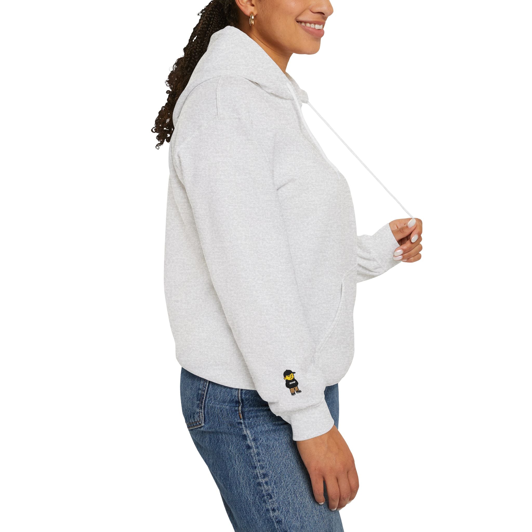 Cure the boredom embroided hoodie-Boredom