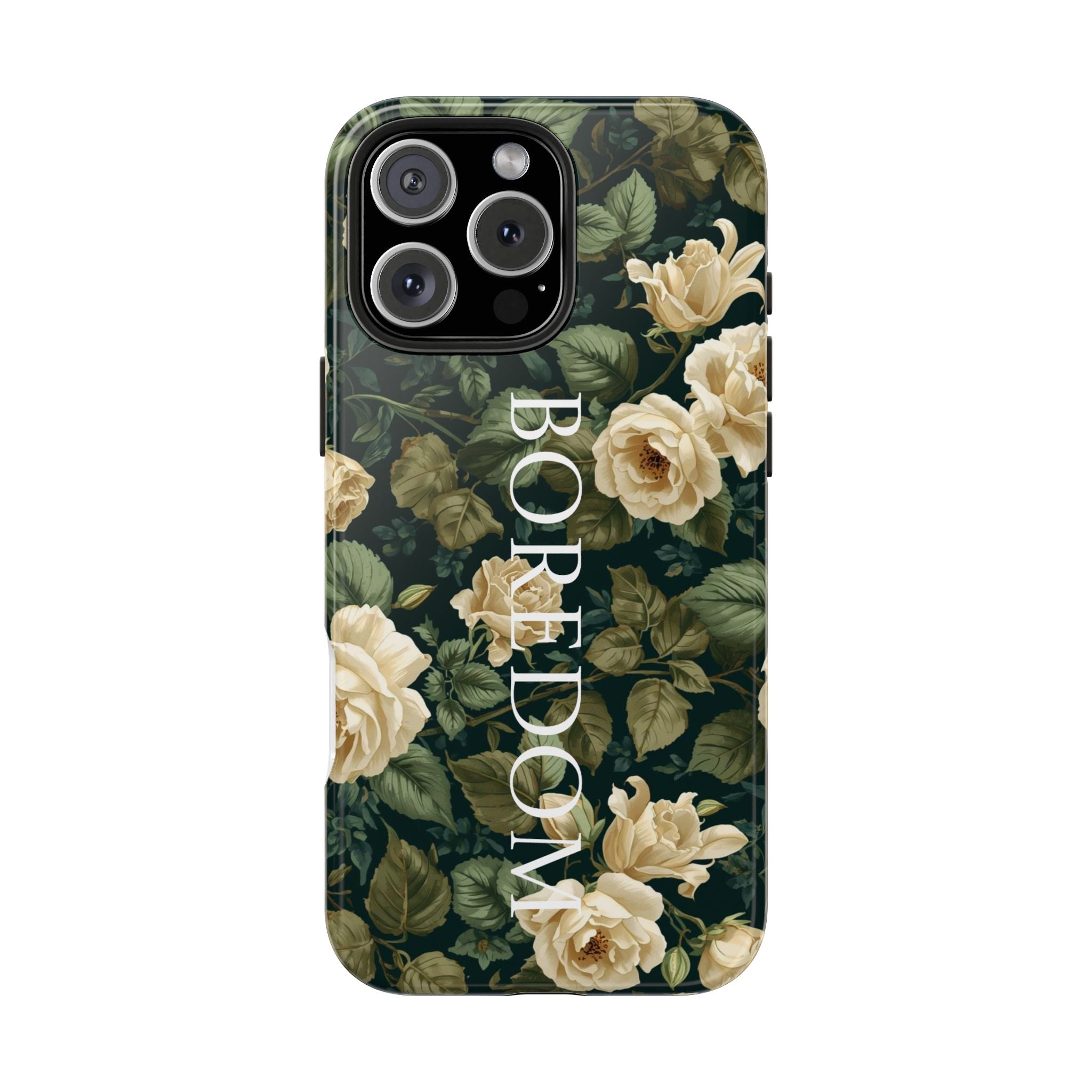Floral Boredom Tough Phone Case, Durable Phone Cover, Gift for Her, Trendy Tech Accessories, Unique Flower Design, Stylish Phone Protection
