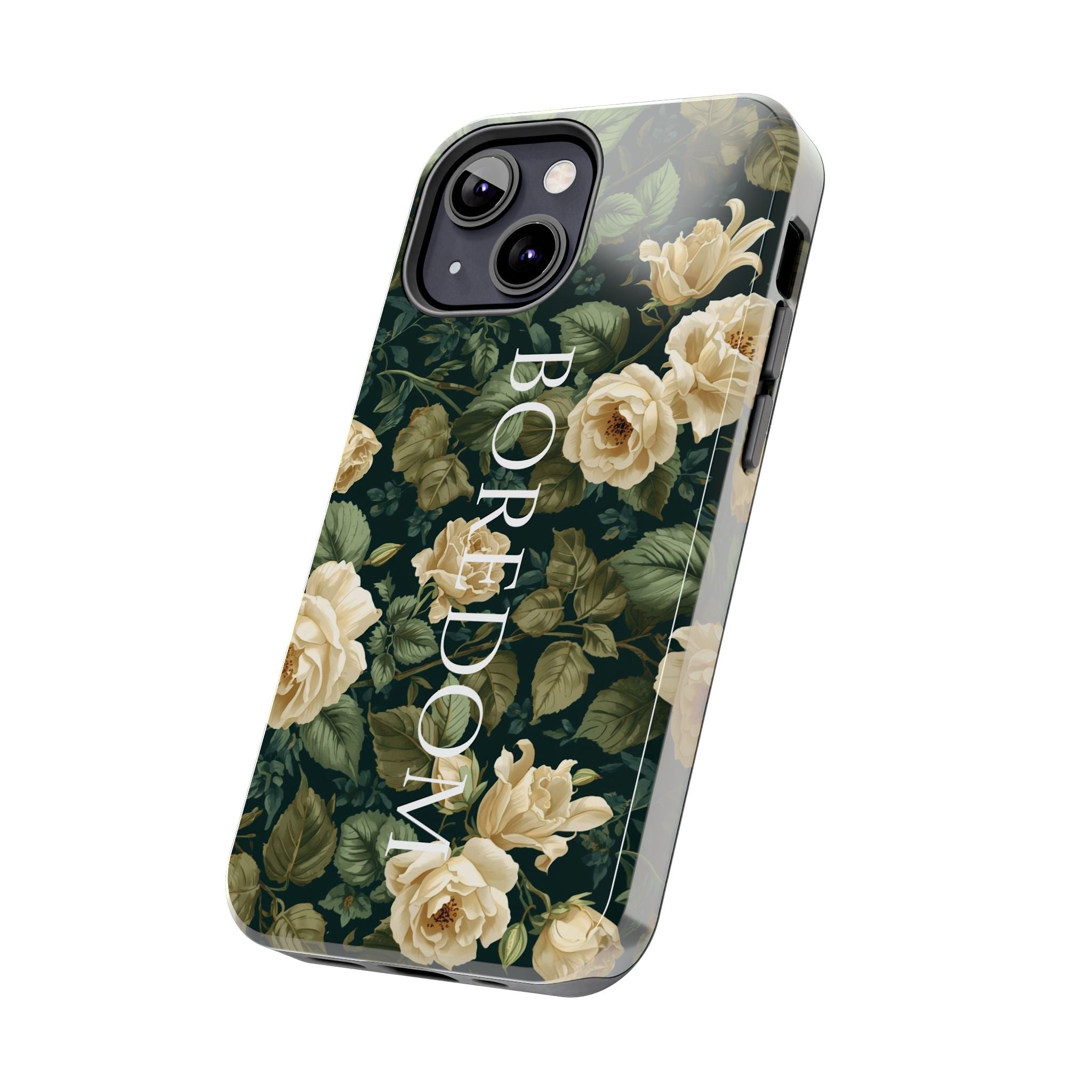 Floral Boredom Tough Phone Case, Durable Phone Cover, Gift for Her, Trendy Tech Accessories, Unique Flower Design, Stylish Phone Protection