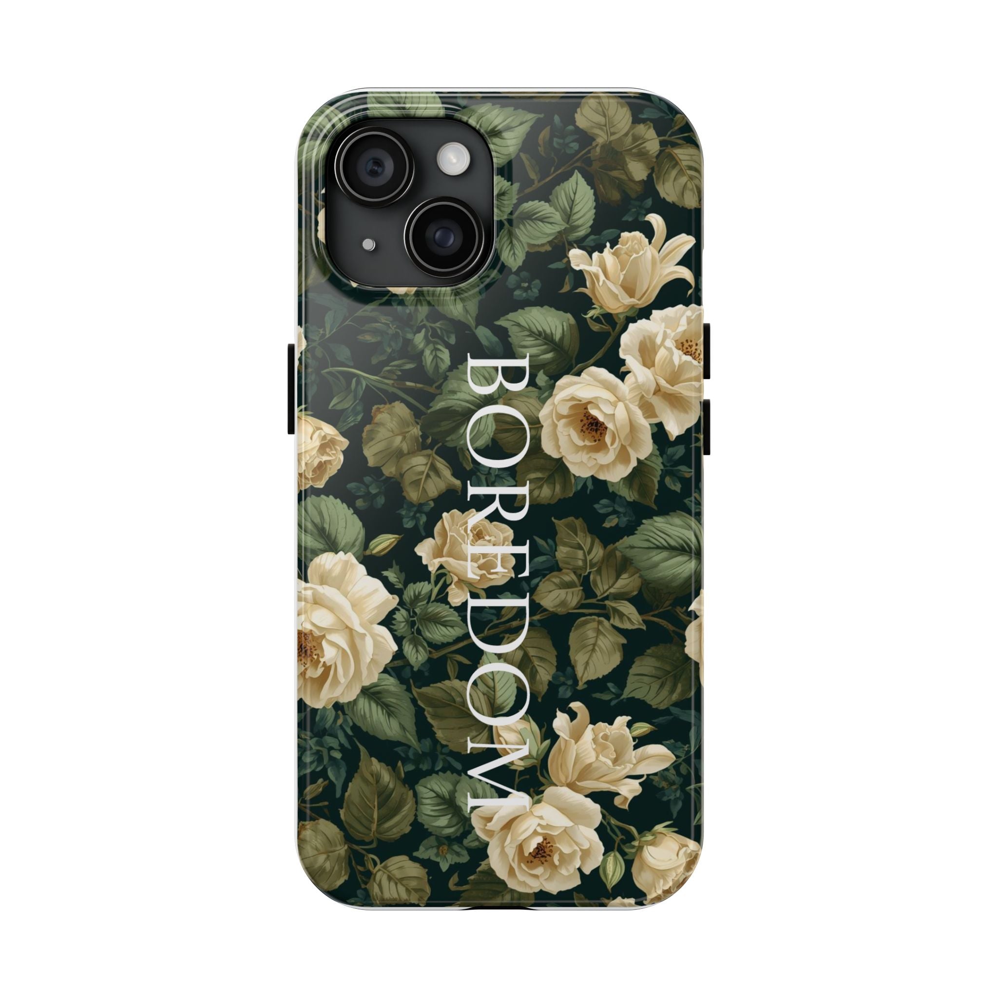 Floral Boredom Tough Phone Case, Durable Phone Cover, Gift for Her, Trendy Tech Accessories, Unique Flower Design, Stylish Phone Protection