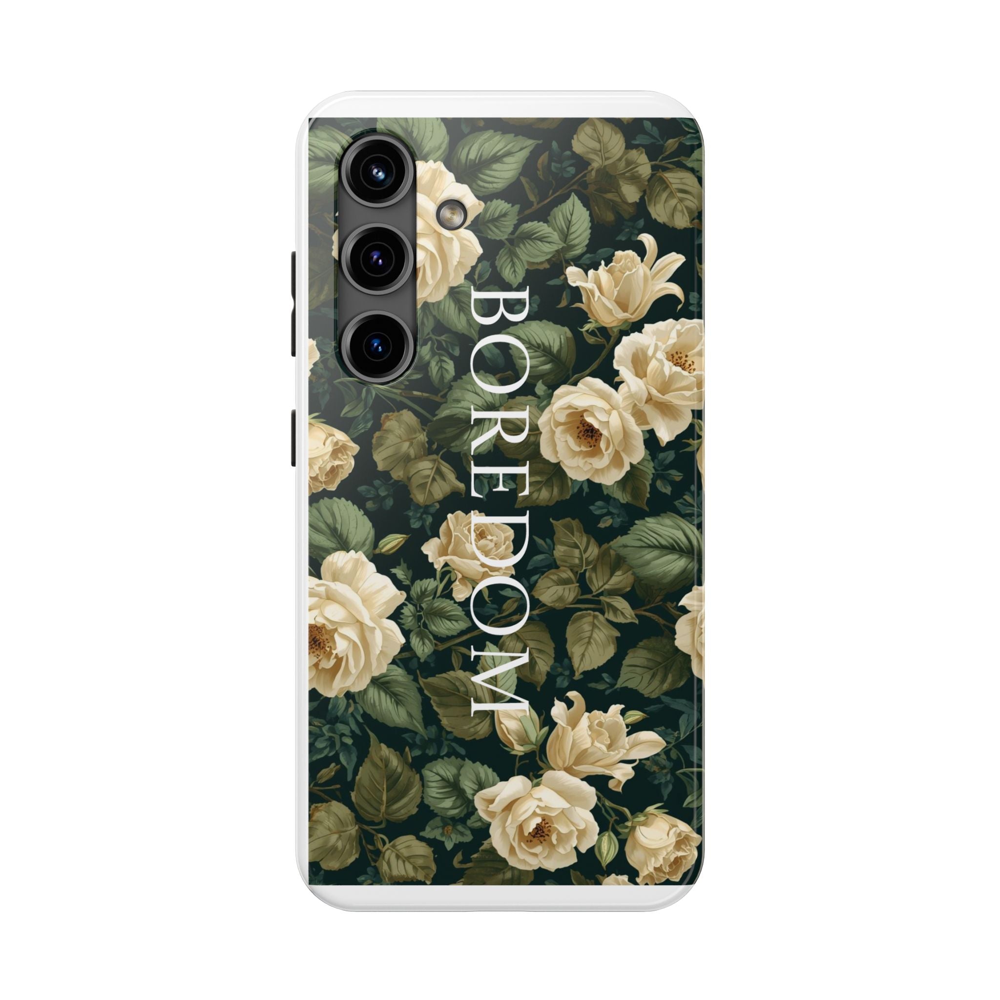 Floral Boredom Tough Phone Case, Durable Phone Cover, Gift for Her, Trendy Tech Accessories, Unique Flower Design, Stylish Phone Protection