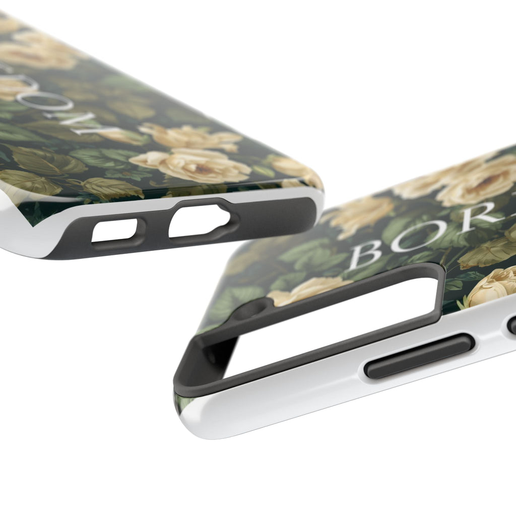 Floral Boredom Tough Phone Case, Durable Phone Cover, Gift for Her, Trendy Tech Accessories, Unique Flower Design, Stylish Phone Protection