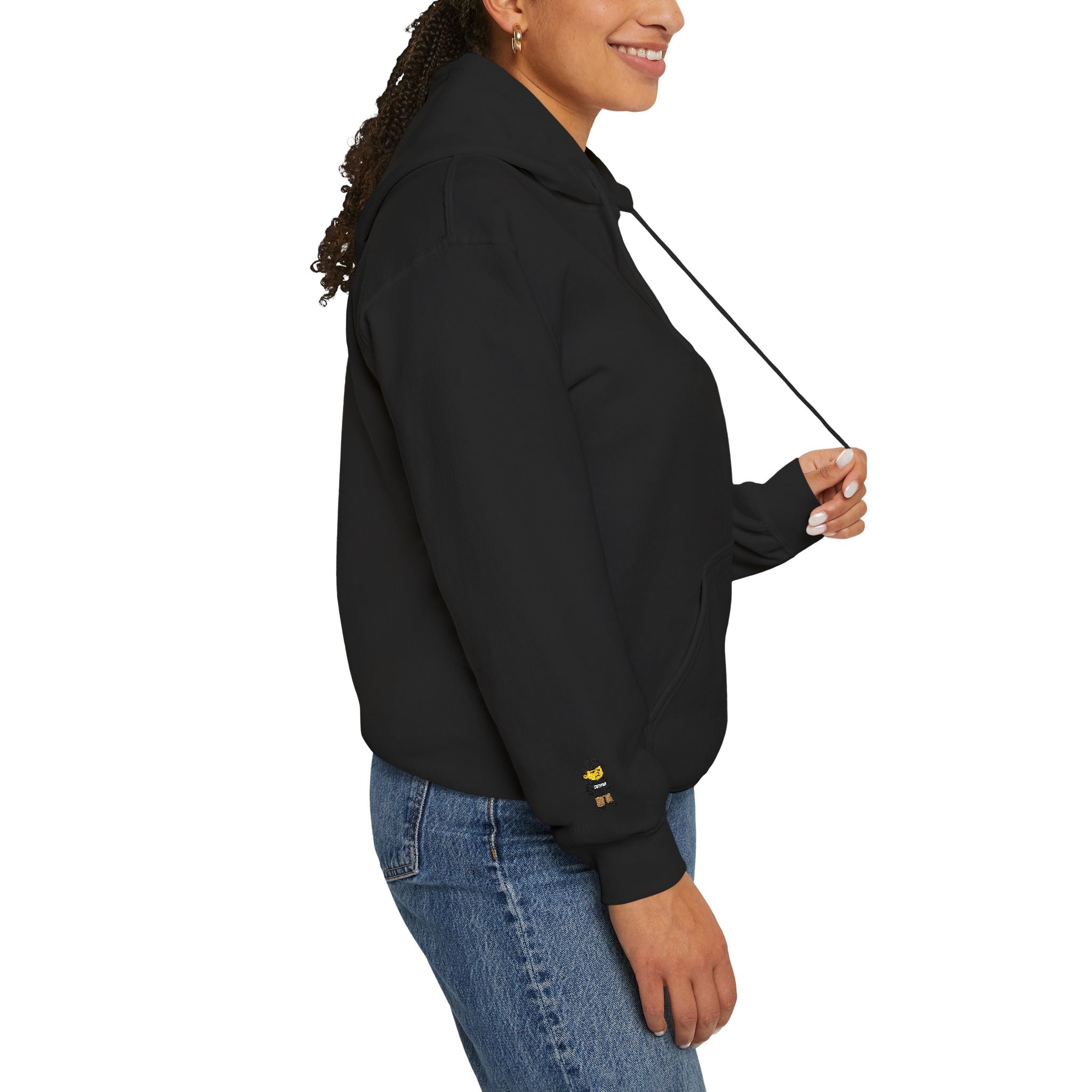 Cure the boredom embroided hoodie-Boredom