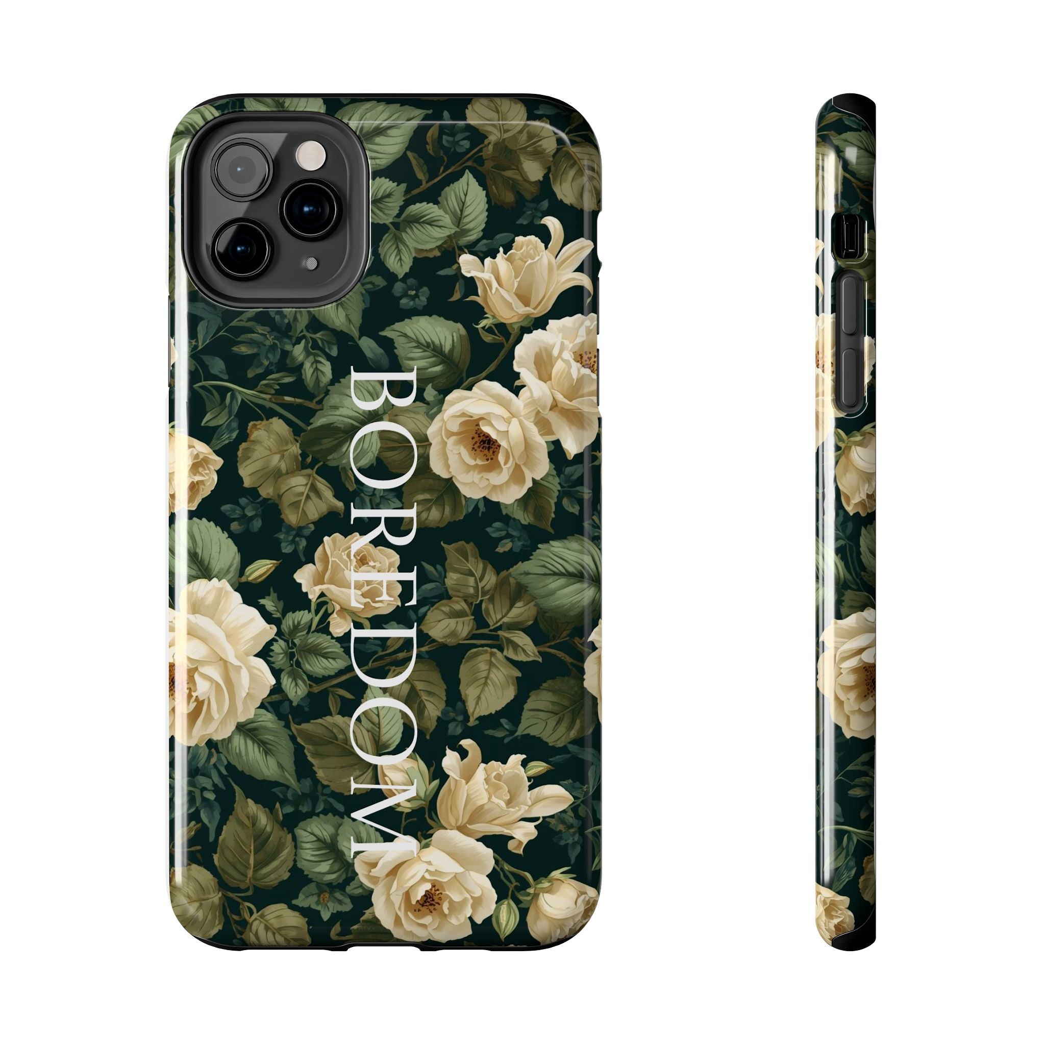 Floral Boredom Tough Phone Case, Durable Phone Cover, Gift for Her, Trendy Tech Accessories, Unique Flower Design, Stylish Phone Protection