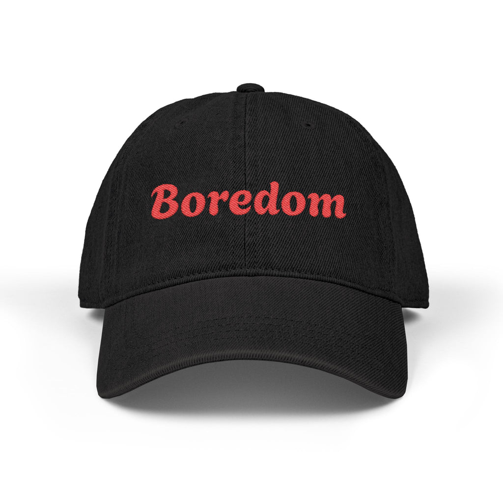 Embroidered Denim Hat - Boredom Cap