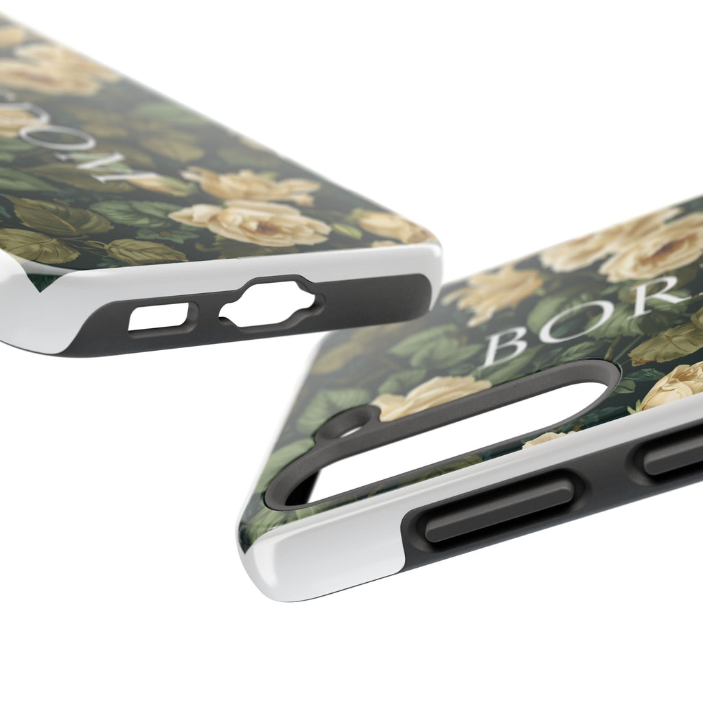 Floral Boredom Tough Phone Case, Durable Phone Cover, Gift for Her, Trendy Tech Accessories, Unique Flower Design, Stylish Phone Protection