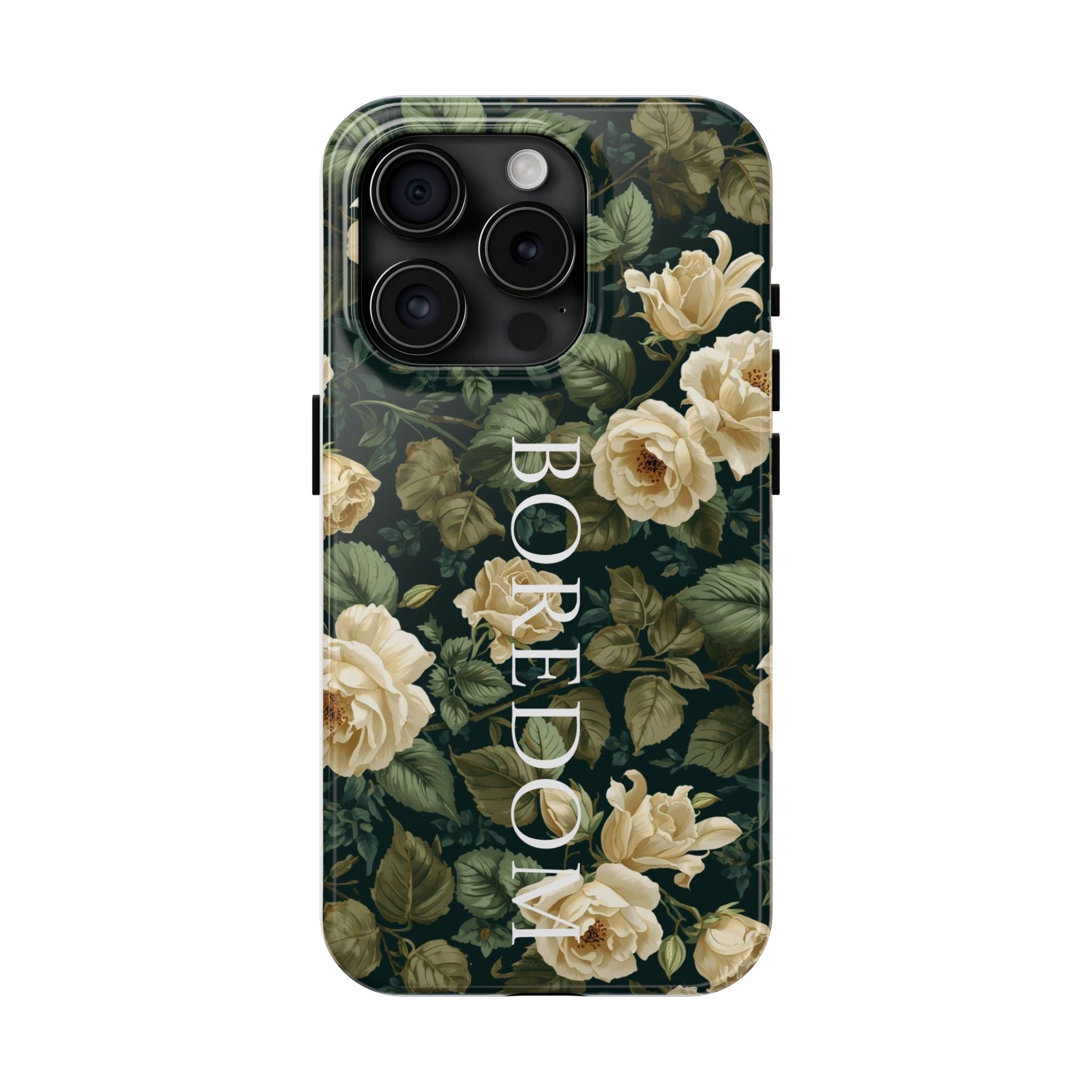 Floral Boredom Tough Phone Case, Durable Phone Cover, Gift for Her, Trendy Tech Accessories, Unique Flower Design, Stylish Phone Protection