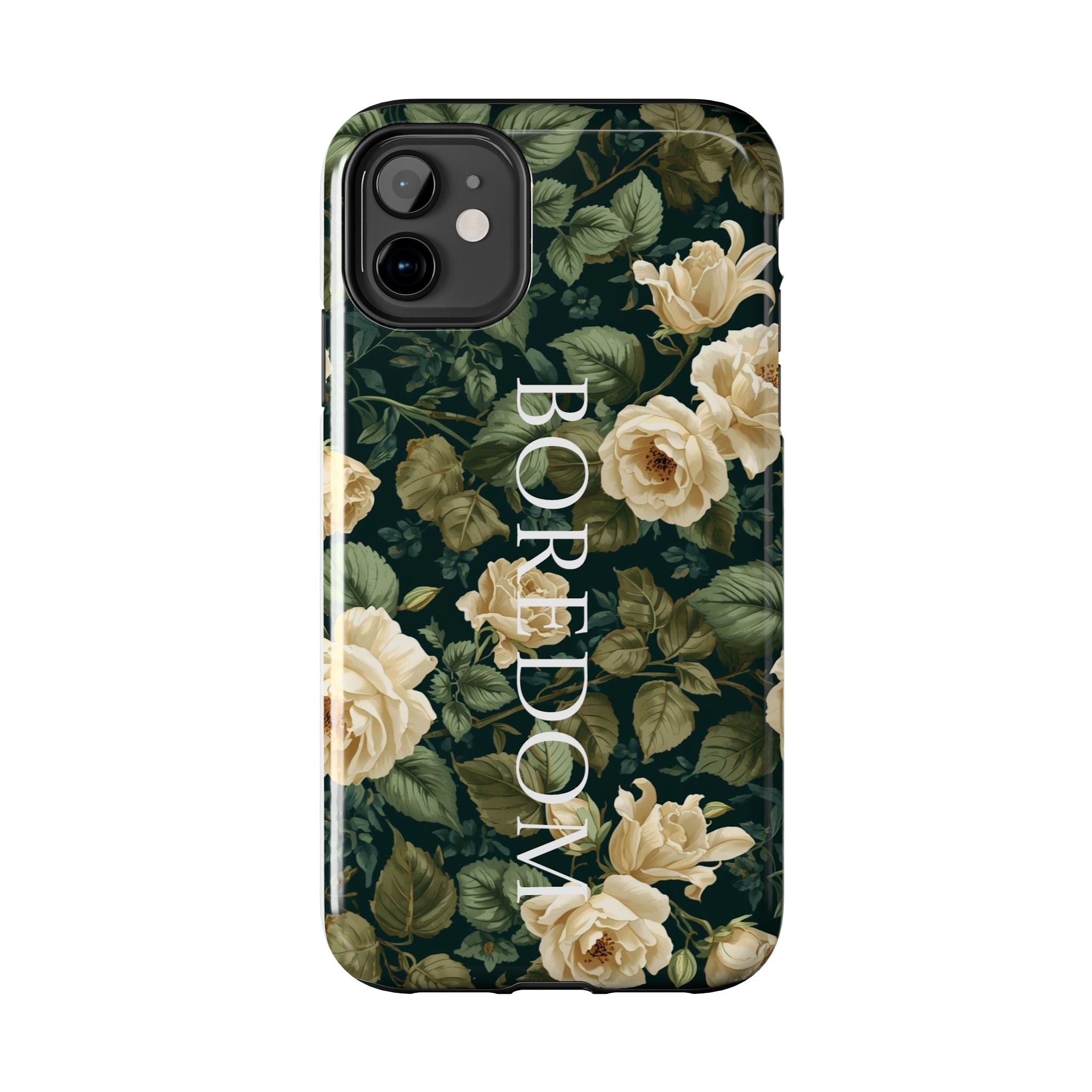 Floral Boredom Tough Phone Case, Durable Phone Cover, Gift for Her, Trendy Tech Accessories, Unique Flower Design, Stylish Phone Protection
