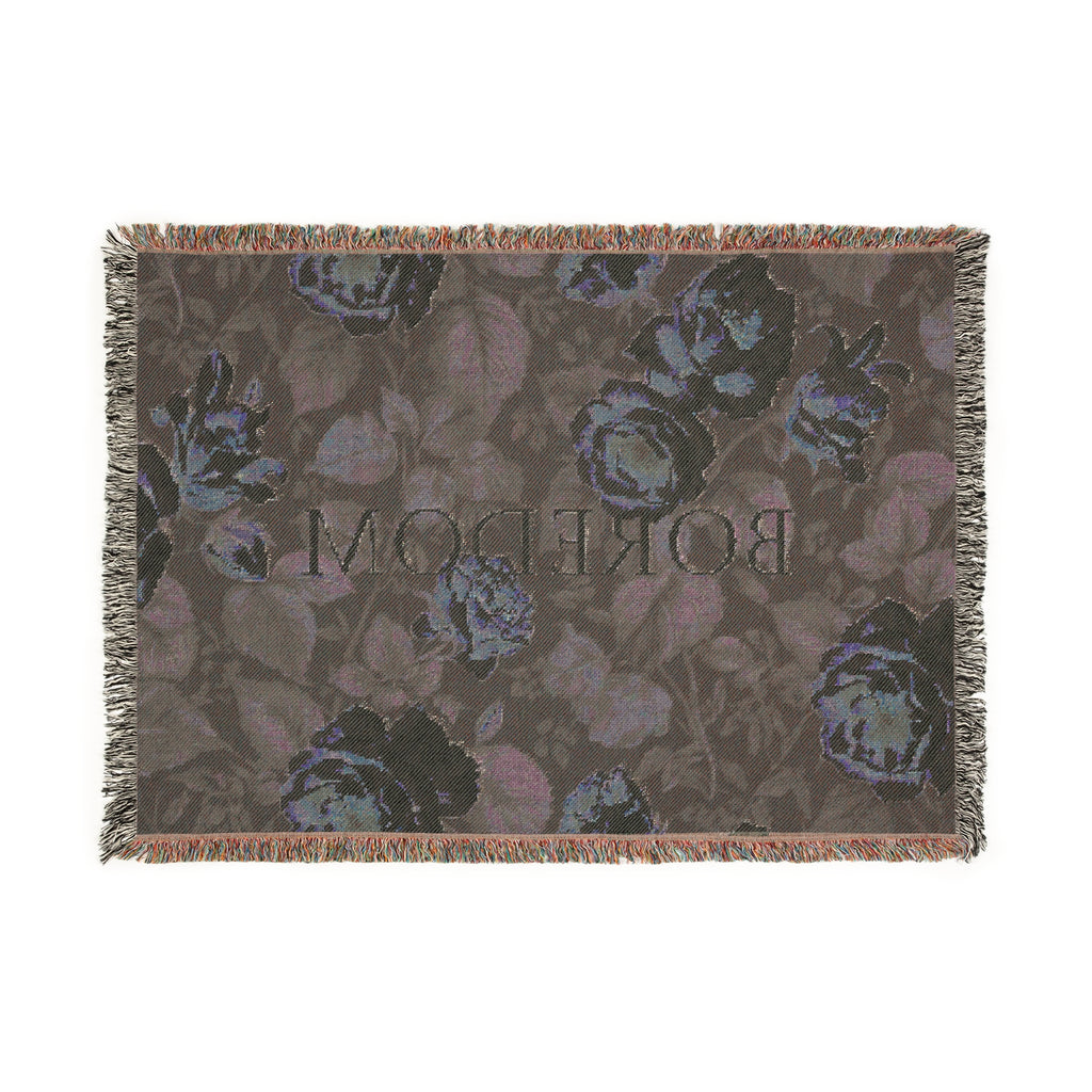 Cozy Woven Blanket- Boredom
