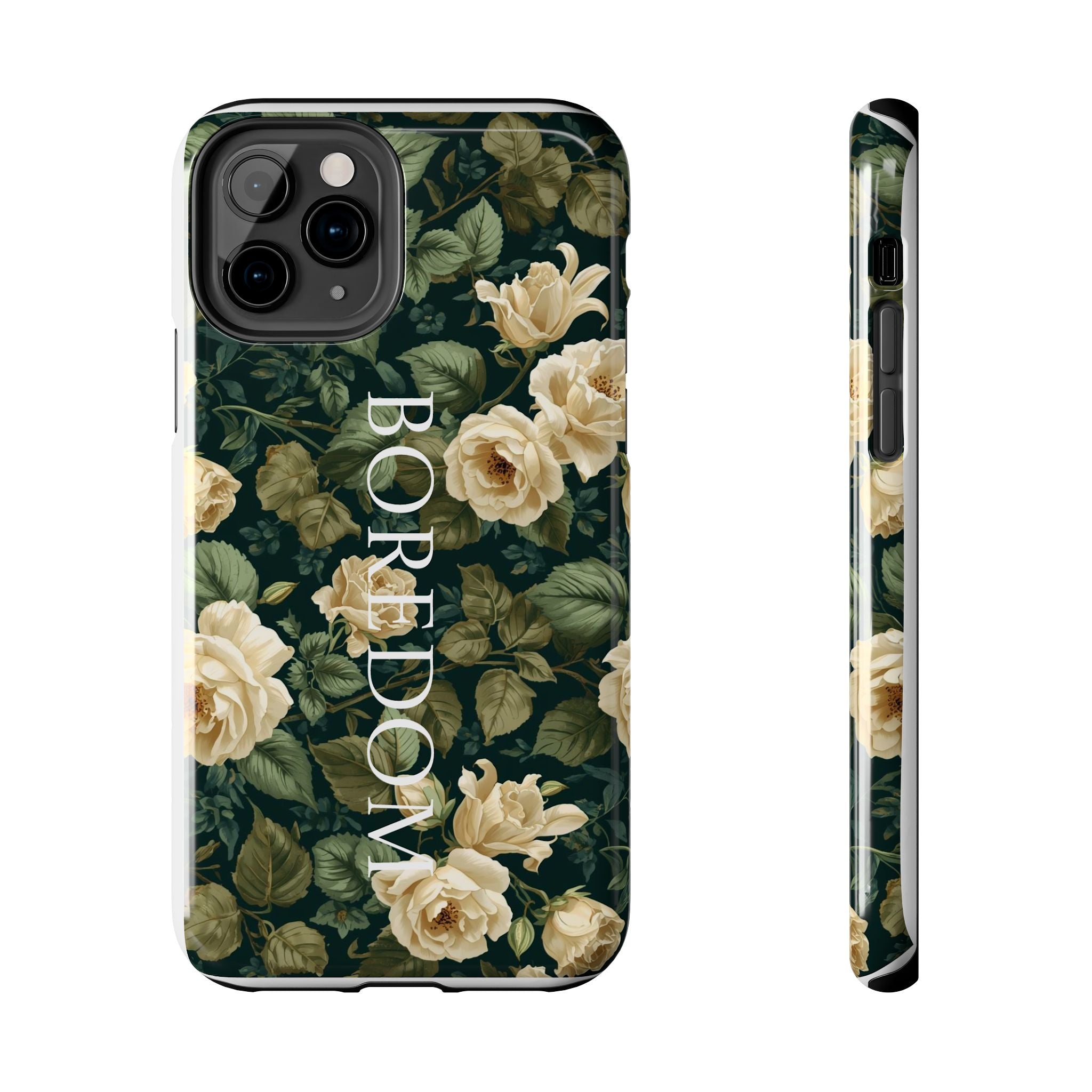 Floral Boredom Tough Phone Case, Durable Phone Cover, Gift for Her, Trendy Tech Accessories, Unique Flower Design, Stylish Phone Protection