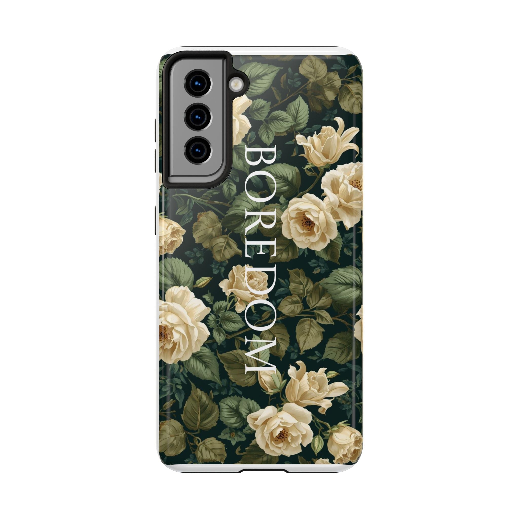Floral Boredom Tough Phone Case, Durable Phone Cover, Gift for Her, Trendy Tech Accessories, Unique Flower Design, Stylish Phone Protection