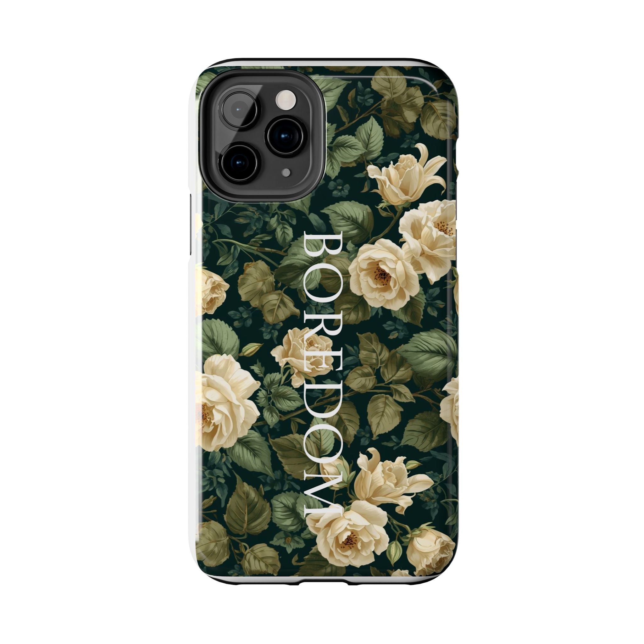 Floral Boredom Tough Phone Case, Durable Phone Cover, Gift for Her, Trendy Tech Accessories, Unique Flower Design, Stylish Phone Protection