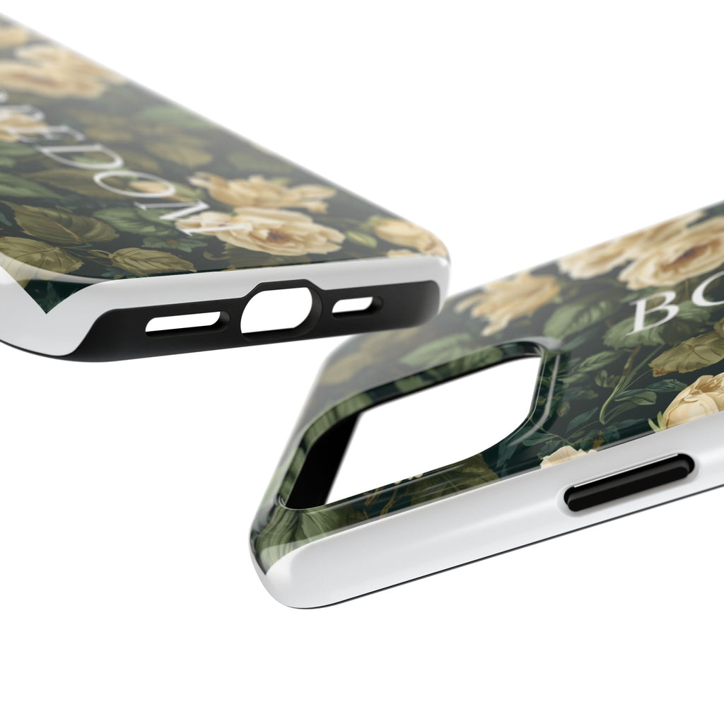 Floral Boredom Tough Phone Case, Durable Phone Cover, Gift for Her, Trendy Tech Accessories, Unique Flower Design, Stylish Phone Protection