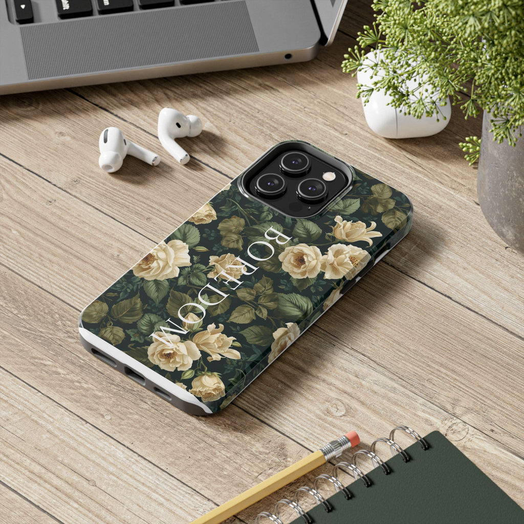 Floral Boredom Tough Phone Case, Durable Phone Cover, Gift for Her, Trendy Tech Accessories, Unique Flower Design, Stylish Phone Protection