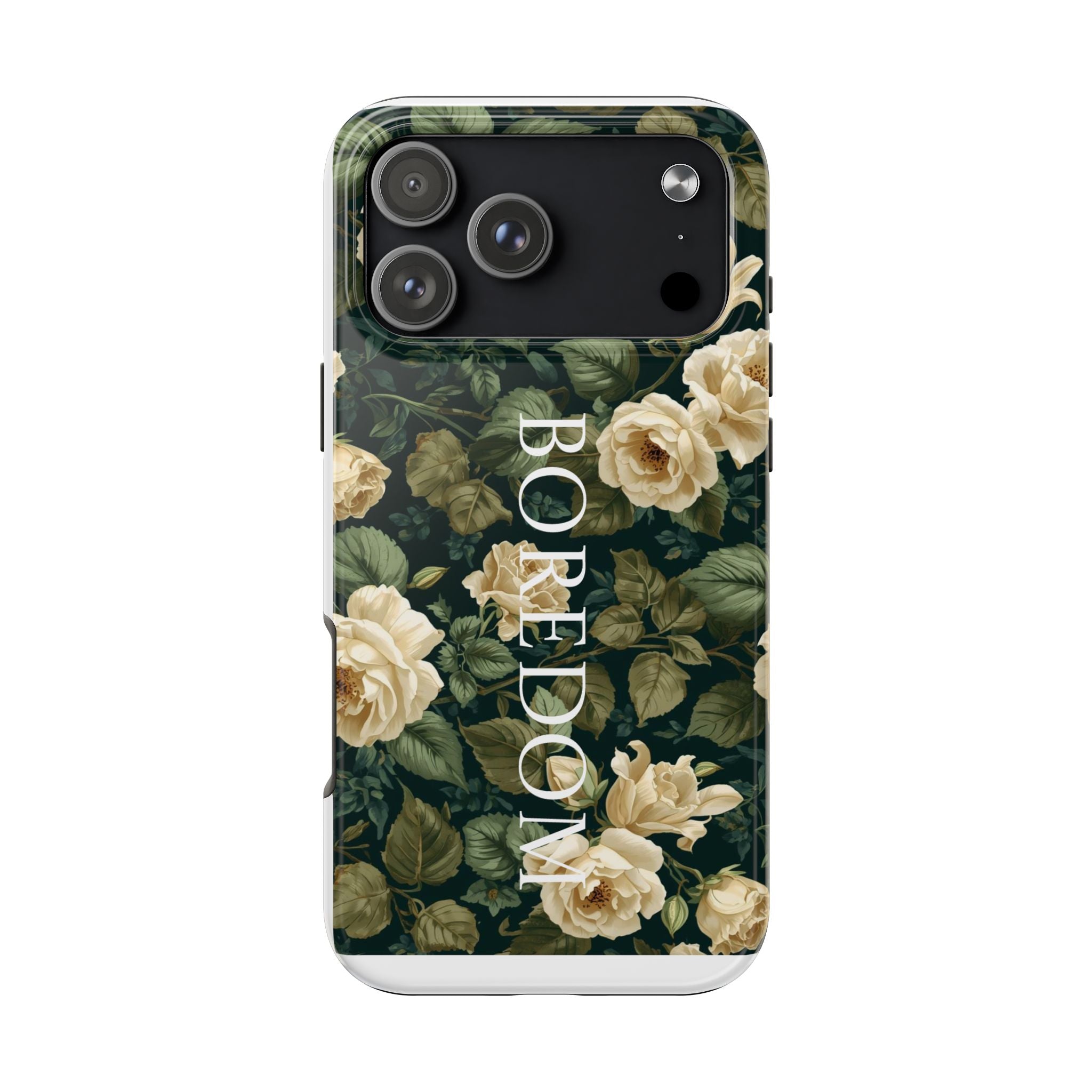 Floral Boredom Tough Phone Case, Durable Phone Cover, Gift for Her, Trendy Tech Accessories, Unique Flower Design, Stylish Phone Protection