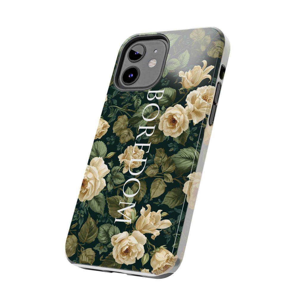 Floral Boredom Tough Phone Case, Durable Phone Cover, Gift for Her, Trendy Tech Accessories, Unique Flower Design, Stylish Phone Protection