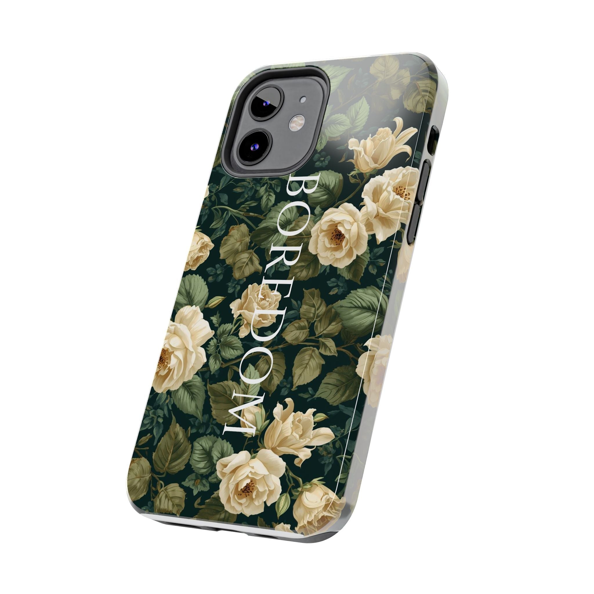 Floral Boredom Tough Phone Case, Durable Phone Cover, Gift for Her, Trendy Tech Accessories, Unique Flower Design, Stylish Phone Protection