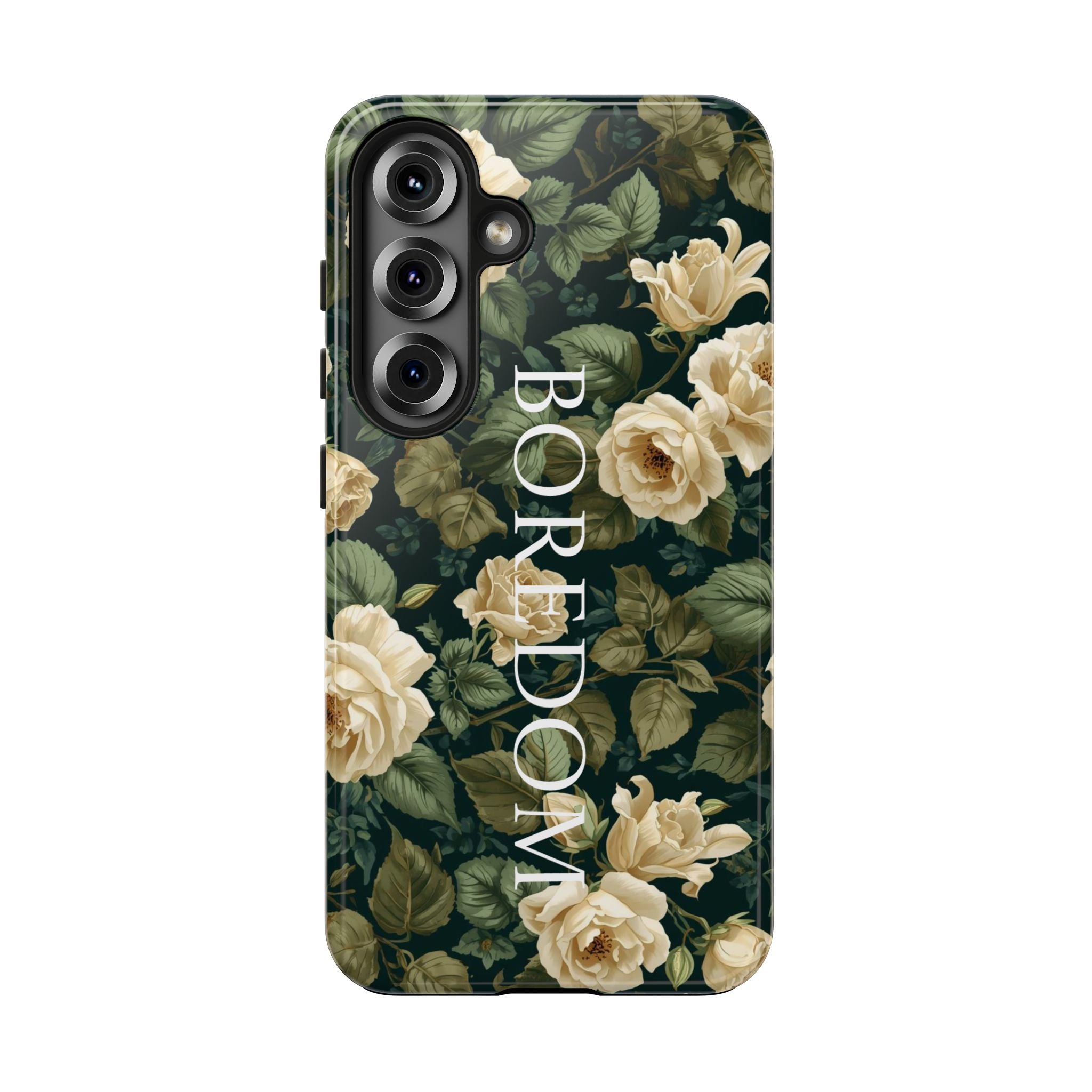 Floral Boredom Tough Phone Case, Durable Phone Cover, Gift for Her, Trendy Tech Accessories, Unique Flower Design, Stylish Phone Protection