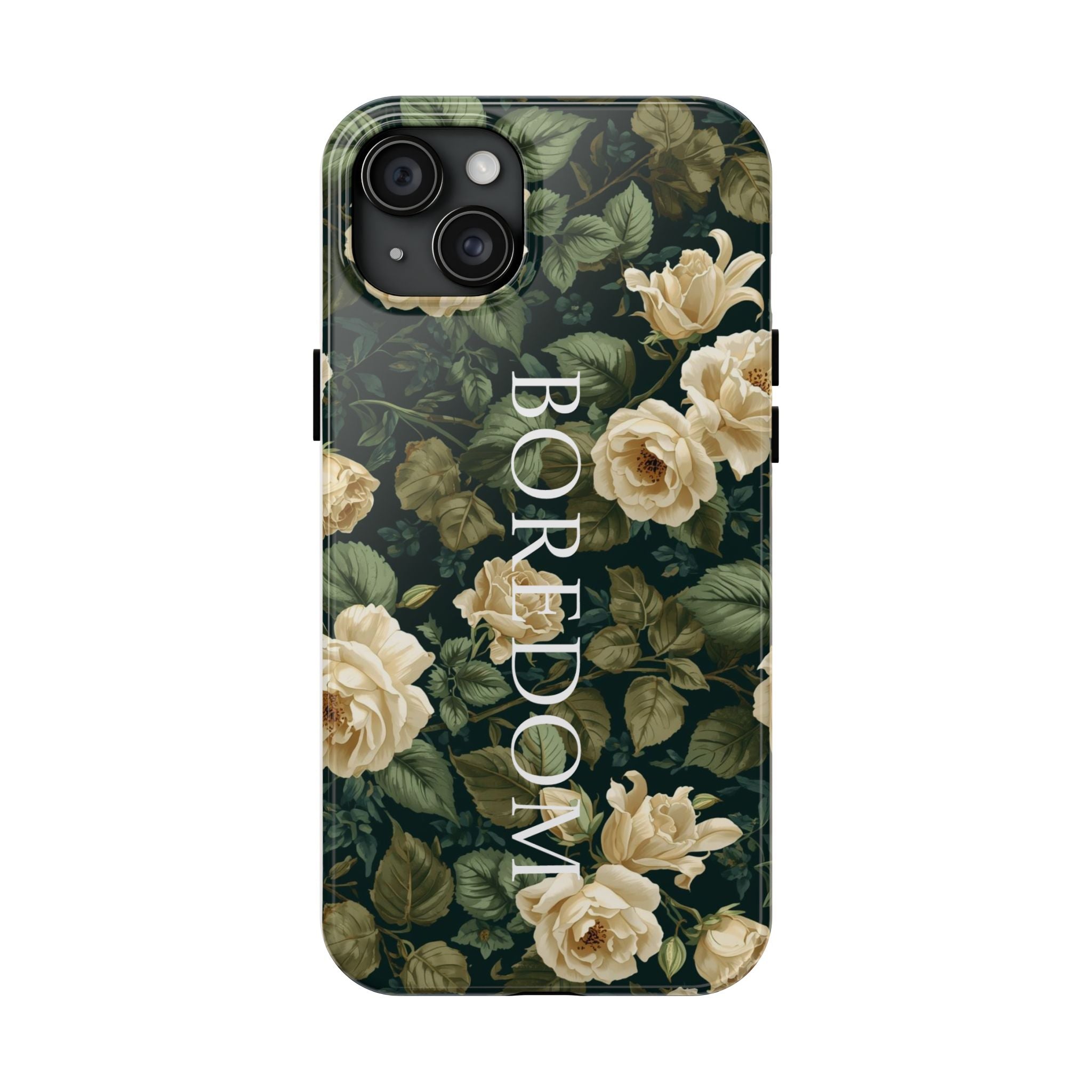 Floral Boredom Tough Phone Case, Durable Phone Cover, Gift for Her, Trendy Tech Accessories, Unique Flower Design, Stylish Phone Protection