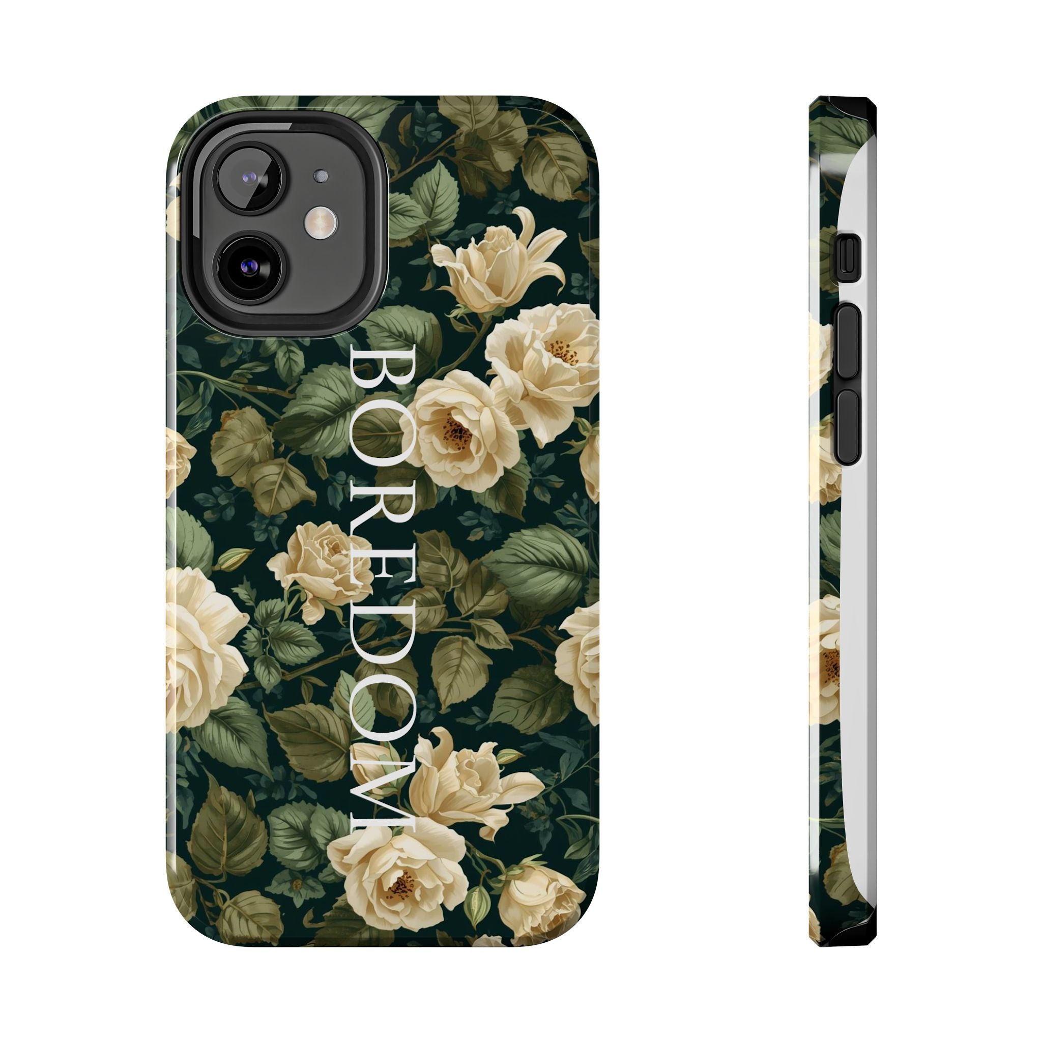 Floral Boredom Tough Phone Case, Durable Phone Cover, Gift for Her, Trendy Tech Accessories, Unique Flower Design, Stylish Phone Protection