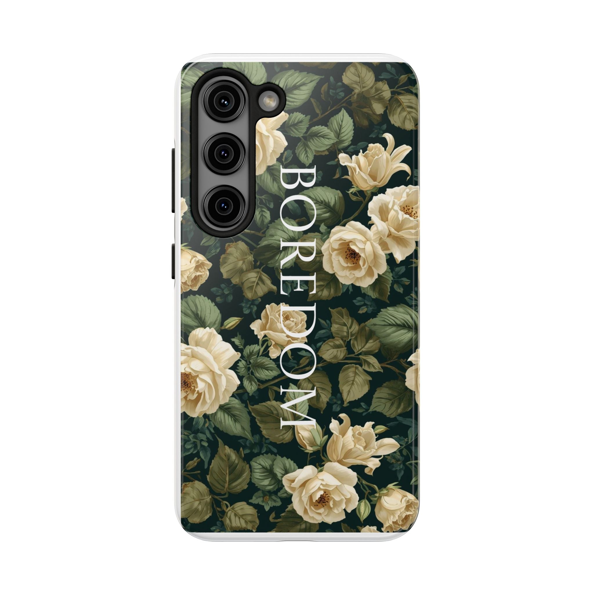 Floral Boredom Tough Phone Case, Durable Phone Cover, Gift for Her, Trendy Tech Accessories, Unique Flower Design, Stylish Phone Protection