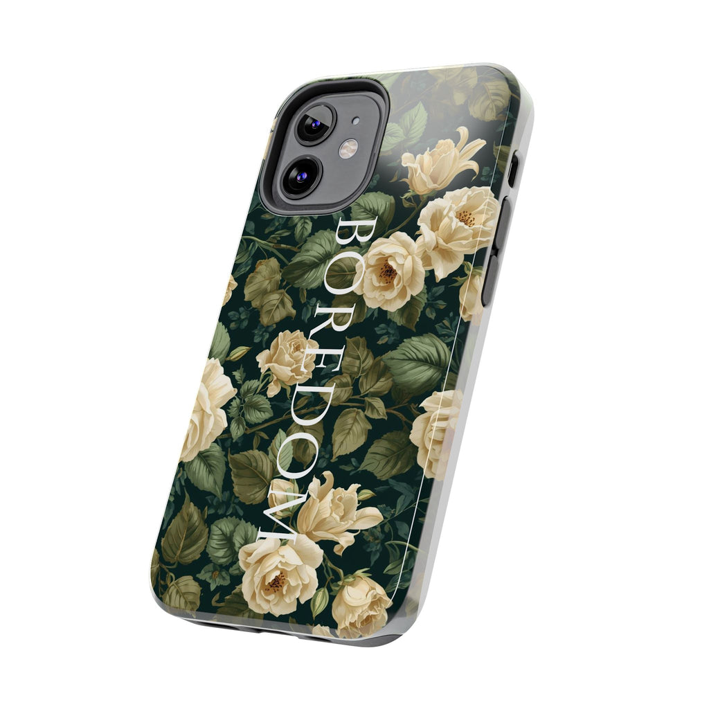 Floral Boredom Tough Phone Case, Durable Phone Cover, Gift for Her, Trendy Tech Accessories, Unique Flower Design, Stylish Phone Protection