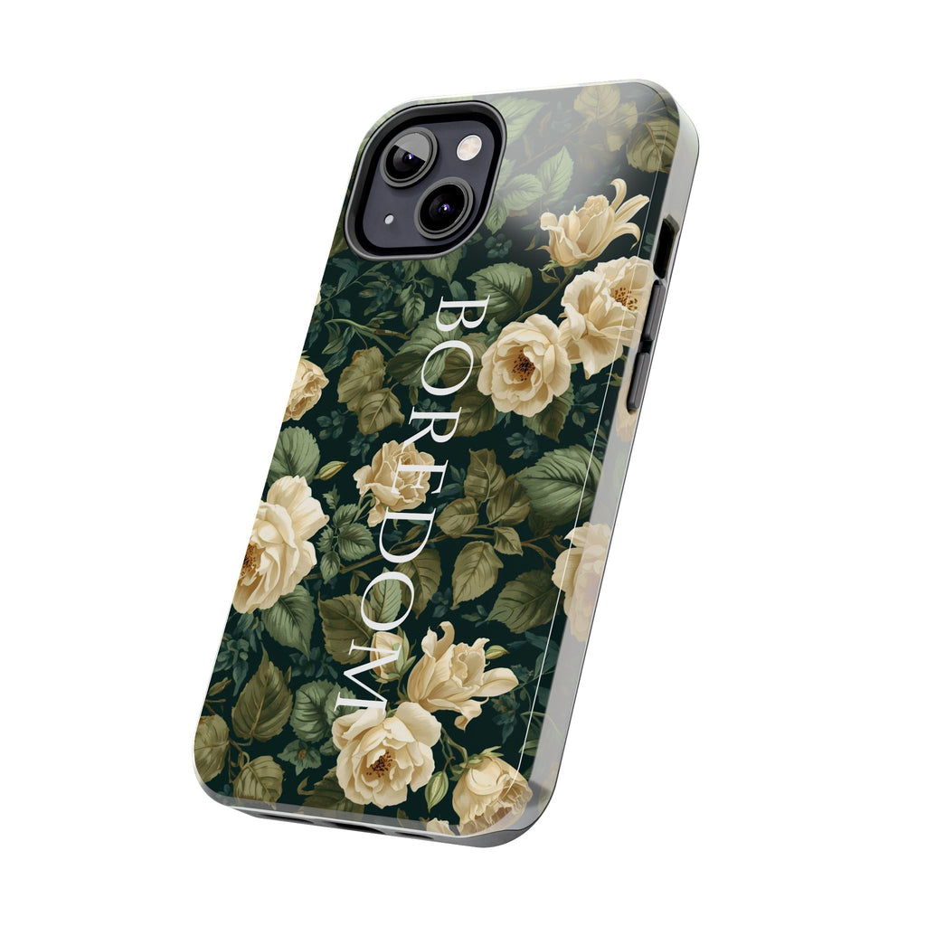 Floral Boredom Tough Phone Case, Durable Phone Cover, Gift for Her, Trendy Tech Accessories, Unique Flower Design, Stylish Phone Protection