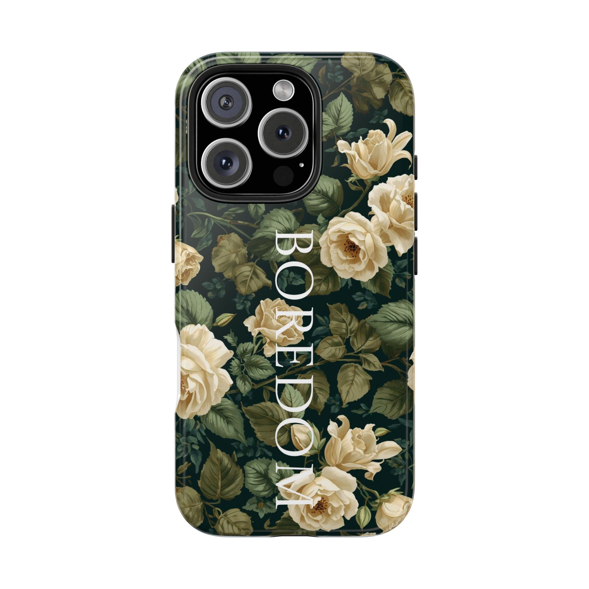 Floral Boredom Tough Phone Case, Durable Phone Cover, Gift for Her, Trendy Tech Accessories, Unique Flower Design, Stylish Phone Protection