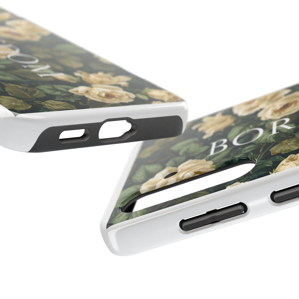 Floral Boredom Tough Phone Case, Durable Phone Cover, Gift for Her, Trendy Tech Accessories, Unique Flower Design, Stylish Phone Protection