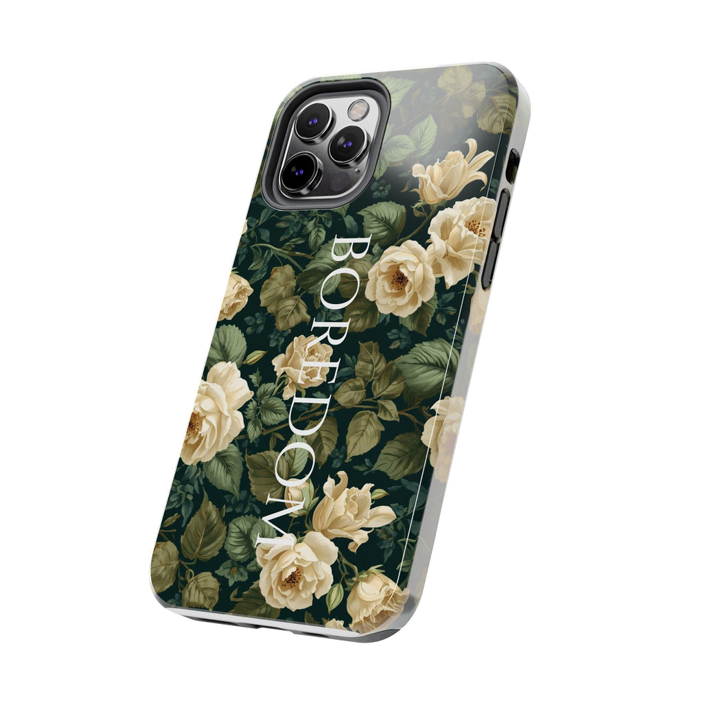 Floral Boredom Tough Phone Case, Durable Phone Cover, Gift for Her, Trendy Tech Accessories, Unique Flower Design, Stylish Phone Protection