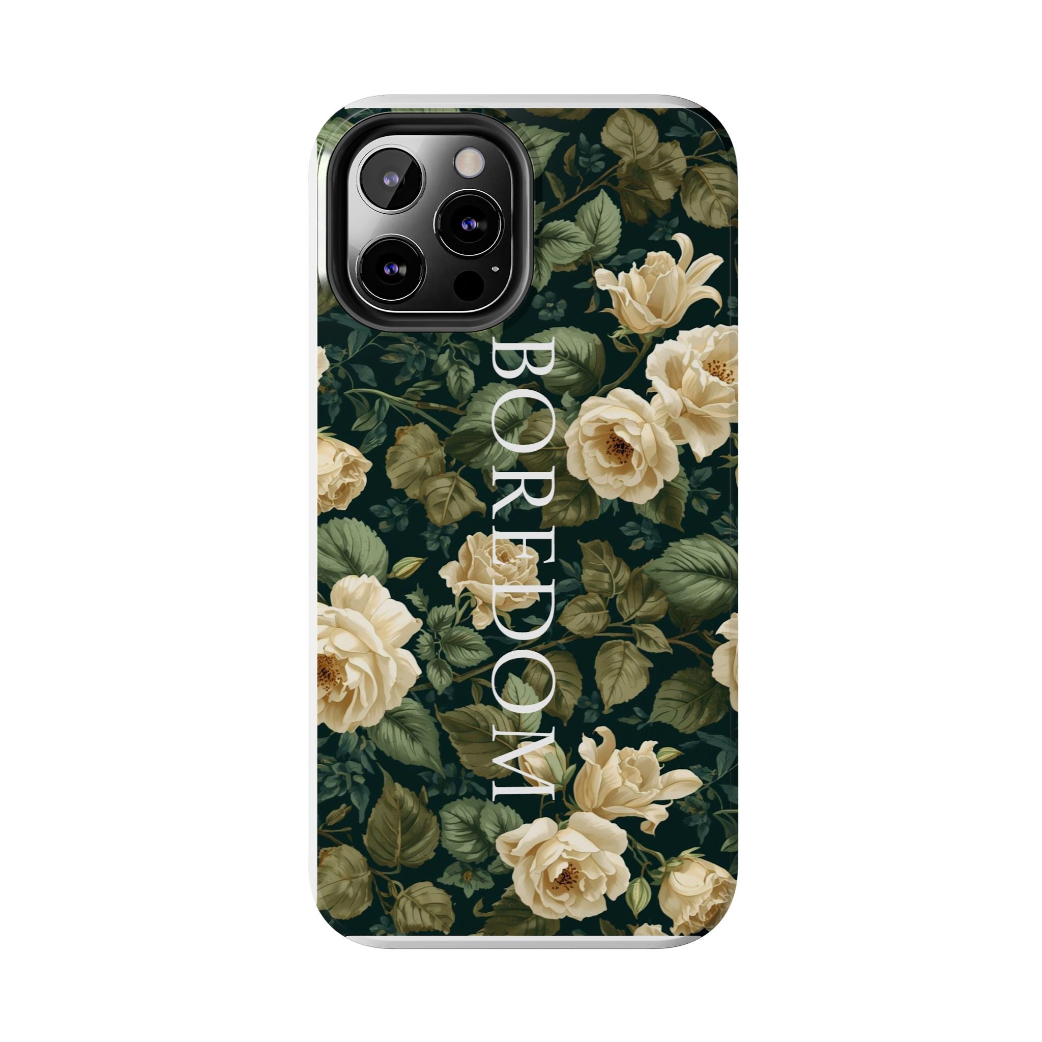 Floral Boredom Tough Phone Case, Durable Phone Cover, Gift for Her, Trendy Tech Accessories, Unique Flower Design, Stylish Phone Protection