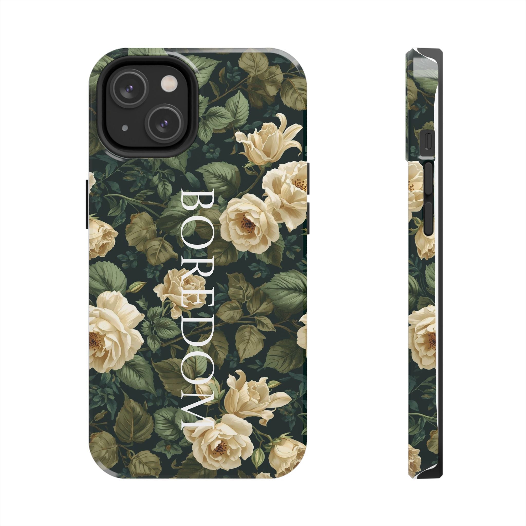 Floral Boredom Tough Phone Case, Durable Phone Cover, Gift for Her, Trendy Tech Accessories, Unique Flower Design, Stylish Phone Protection