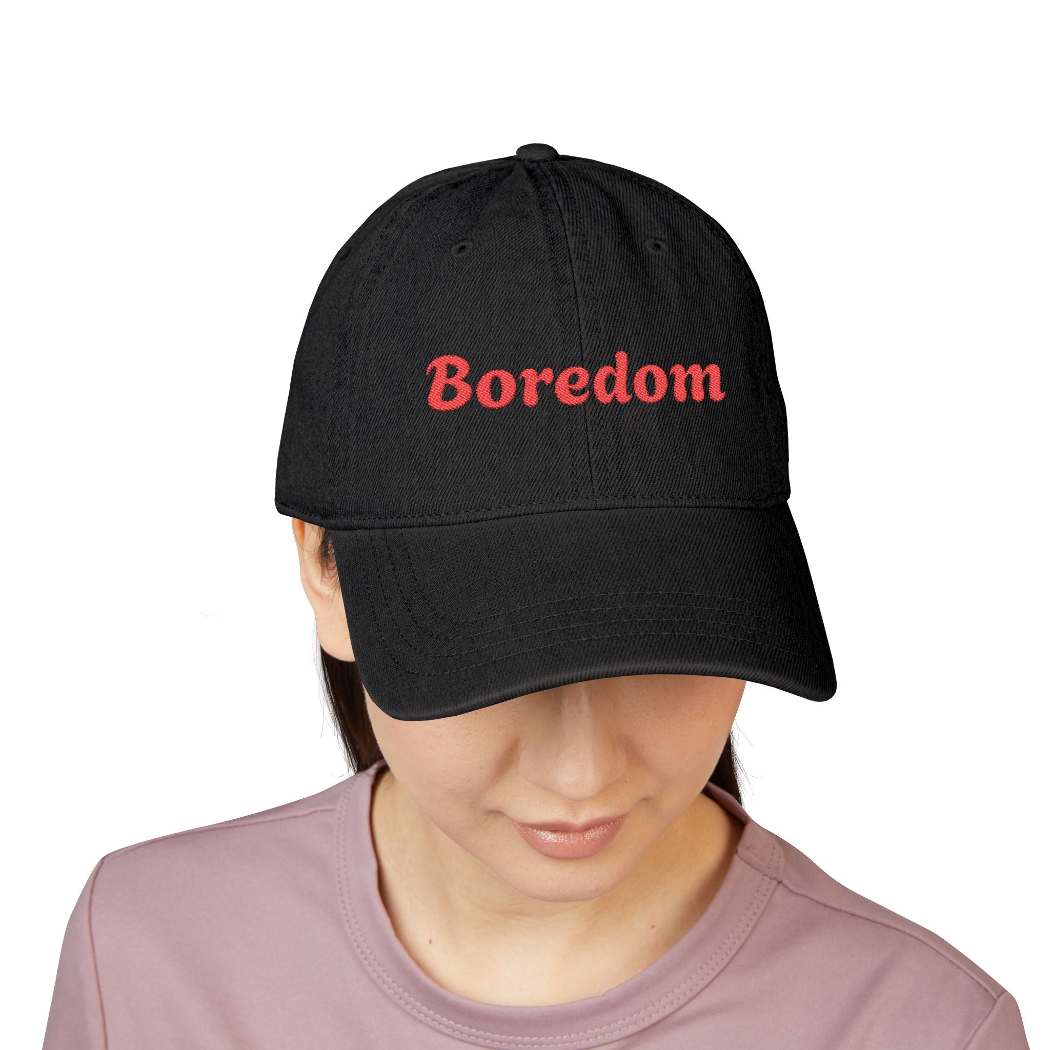Embroidered Denim Hat - Boredom Cap