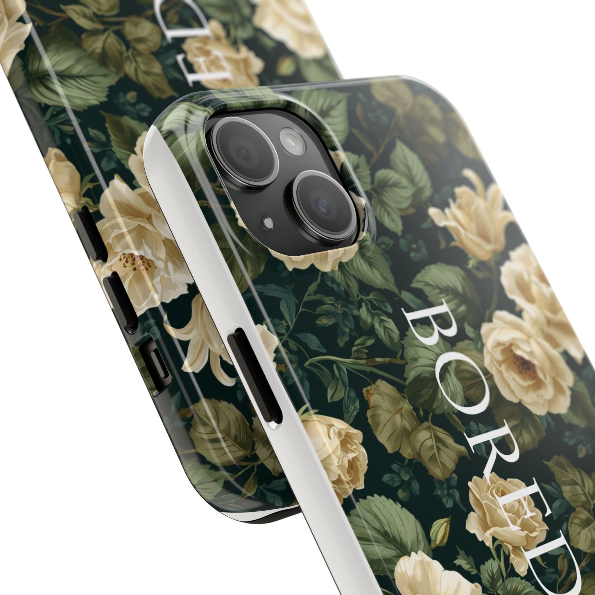 Floral Boredom Tough Phone Case, Durable Phone Cover, Gift for Her, Trendy Tech Accessories, Unique Flower Design, Stylish Phone Protection