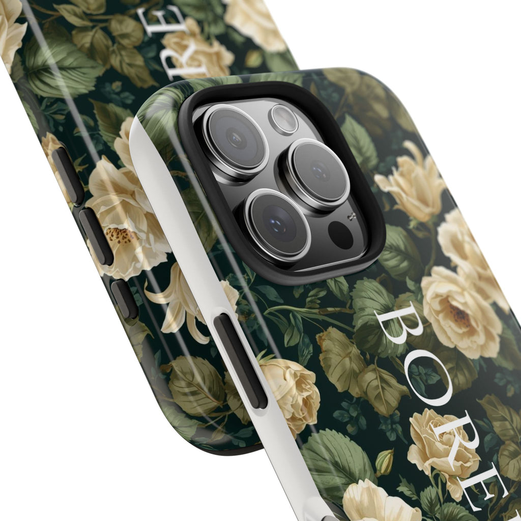 Floral Boredom Tough Phone Case, Durable Phone Cover, Gift for Her, Trendy Tech Accessories, Unique Flower Design, Stylish Phone Protection