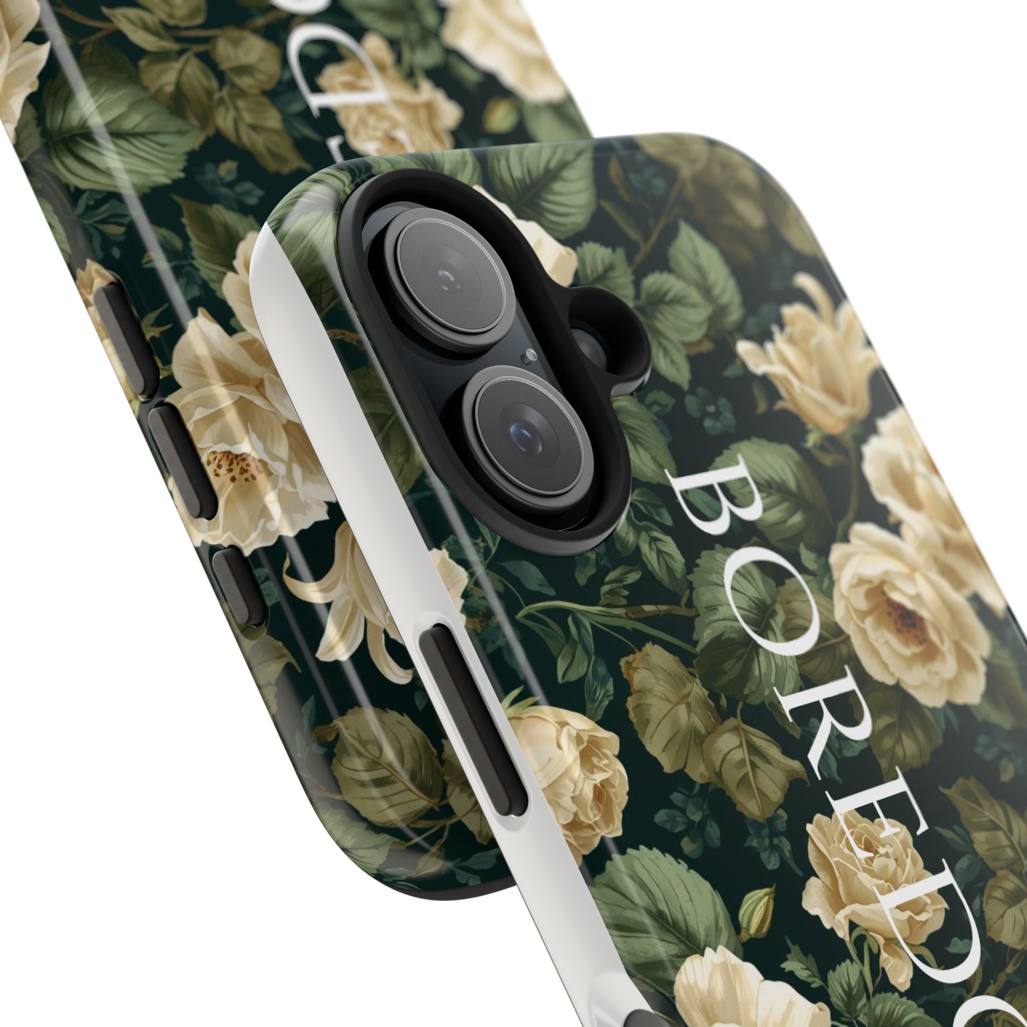 Floral Boredom Tough Phone Case, Durable Phone Cover, Gift for Her, Trendy Tech Accessories, Unique Flower Design, Stylish Phone Protection