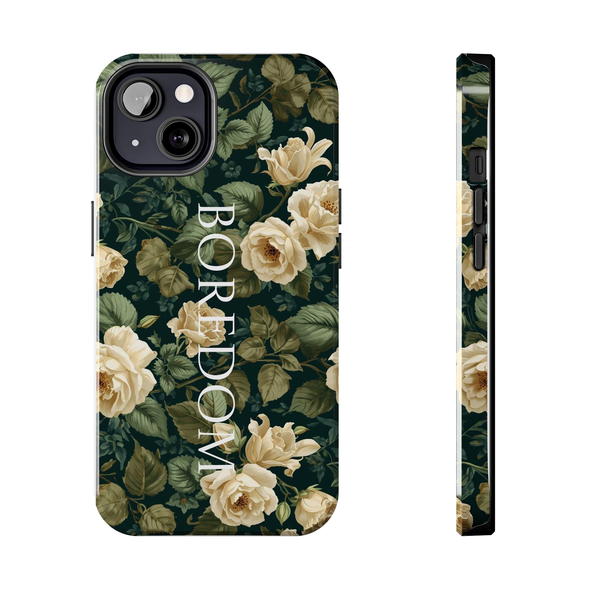 Floral Boredom Tough Phone Case, Durable Phone Cover, Gift for Her, Trendy Tech Accessories, Unique Flower Design, Stylish Phone Protection