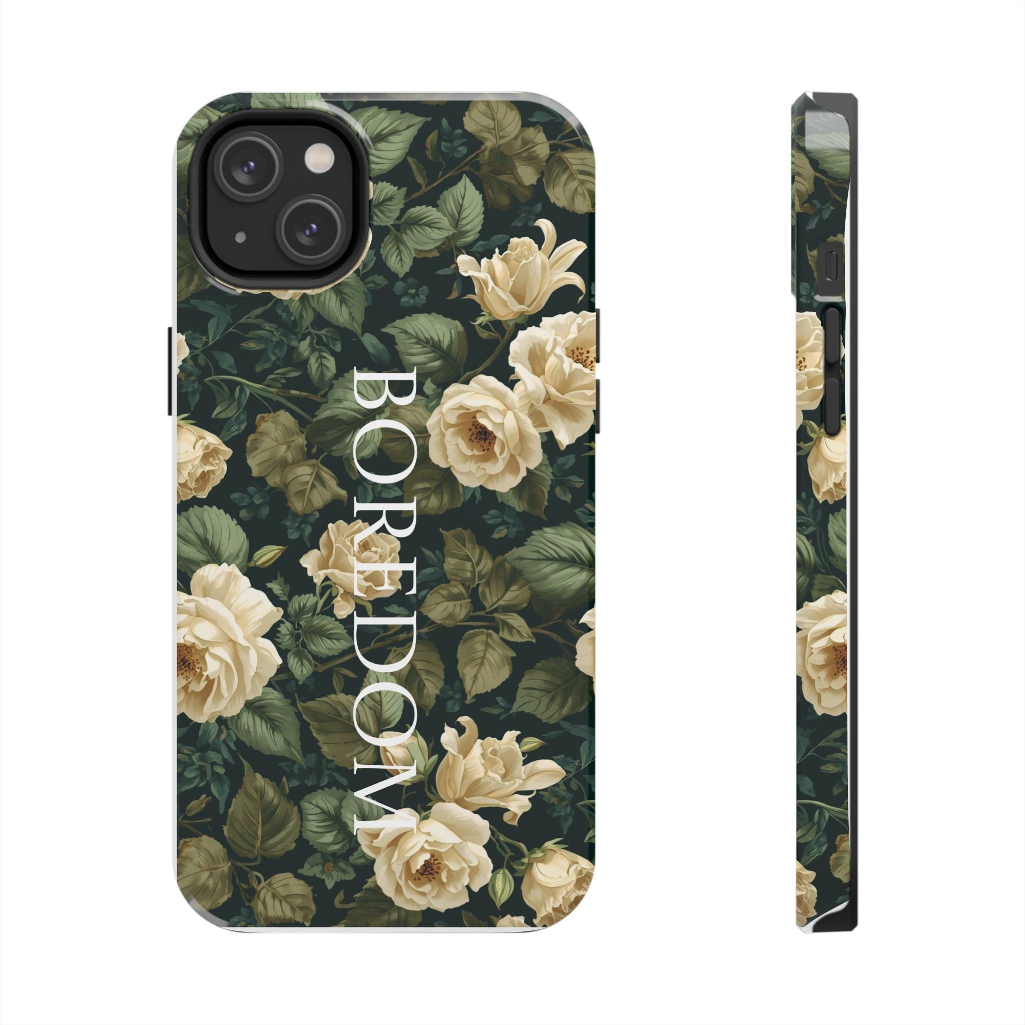 Floral Boredom Tough Phone Case, Durable Phone Cover, Gift for Her, Trendy Tech Accessories, Unique Flower Design, Stylish Phone Protection