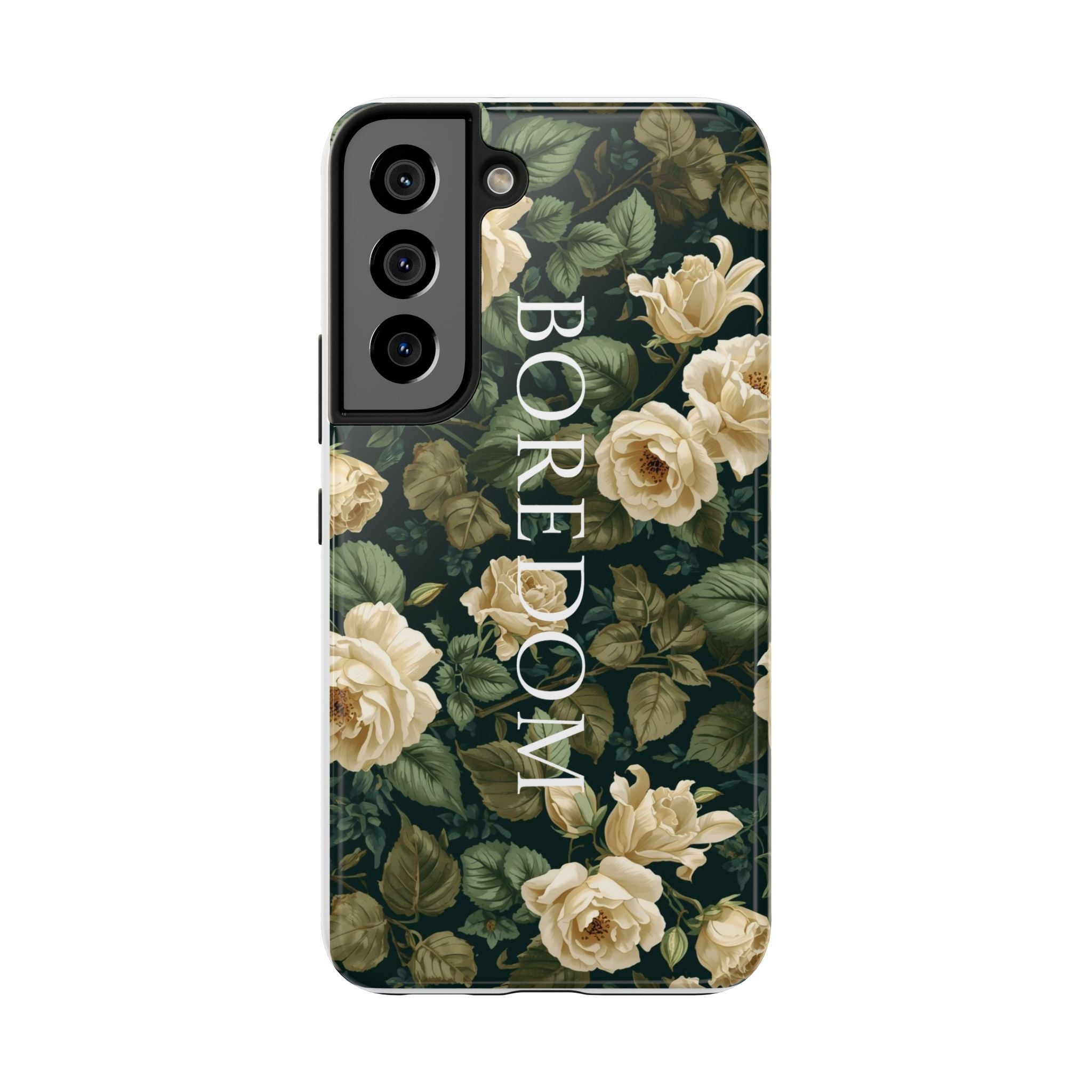 Floral Boredom Tough Phone Case, Durable Phone Cover, Gift for Her, Trendy Tech Accessories, Unique Flower Design, Stylish Phone Protection